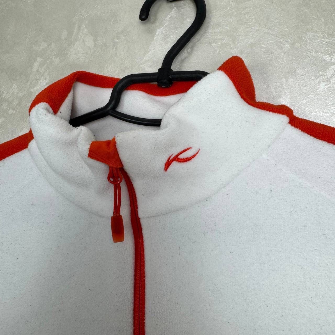 KJUS KJUS Half Zip Fleece Pullover White Red Colorblock Size 44 Size US S / EU 44-46 / 1 - 2 Thumbnail