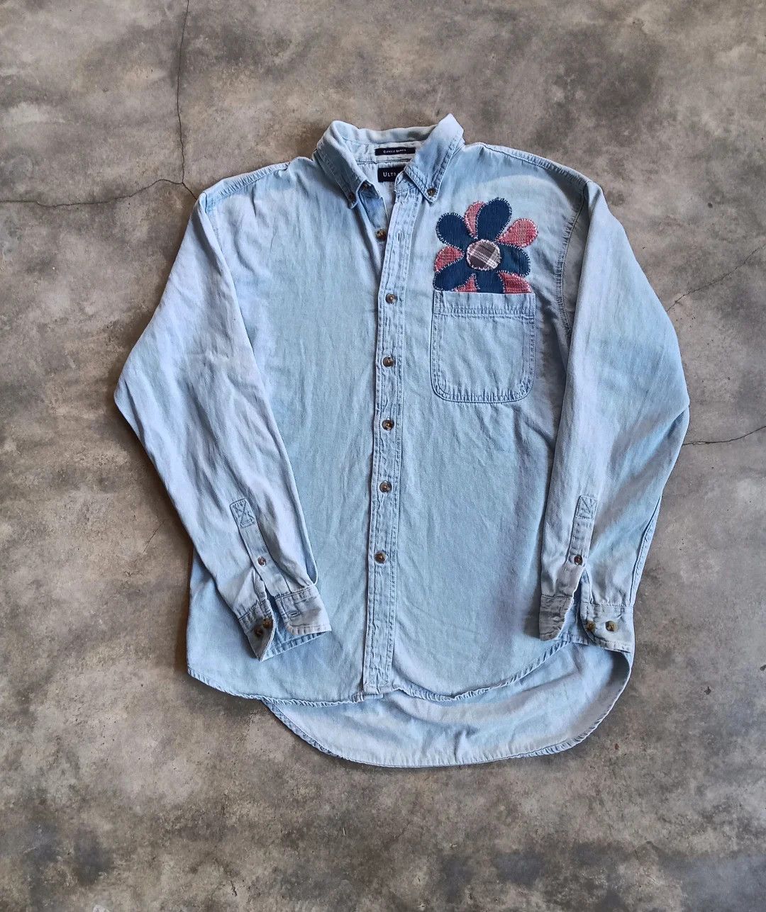 Other Denim shirt handmade pacthwork Size US L / EU 52-54 / 3 - 1 Thumbnail