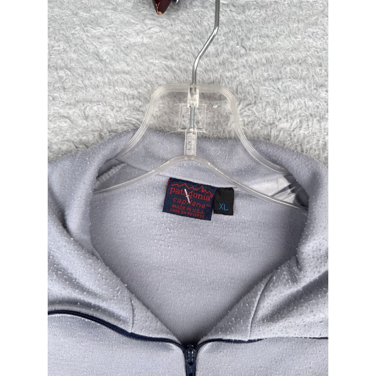 Patagonia Patagonia Sweater Unisex Adults XL Gray 1/4 Zip Capilene Mock Neck Pullover Cardigan Outdoor Winter Fall Spring Lightweight Size XL / US 12-14 / IT 48-50 - 6 Thumbnail