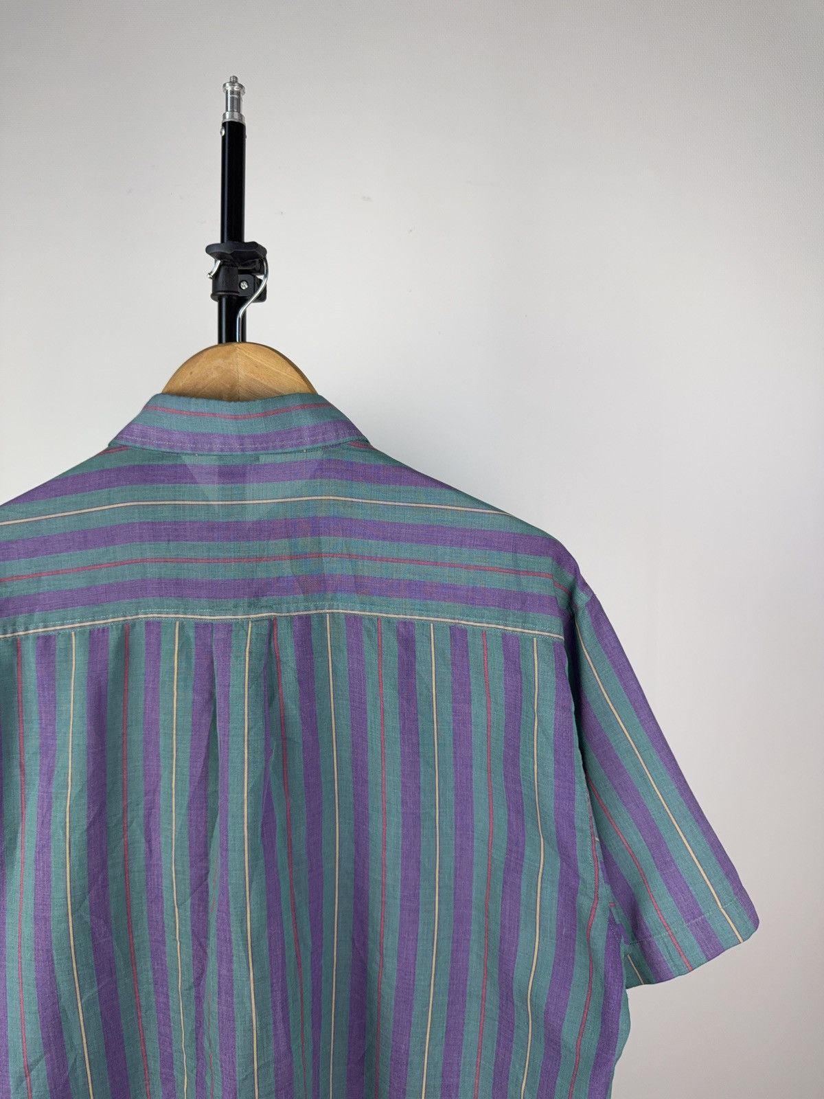 Polo Ralph Lauren × Ralph Lauren × Vintage Vintage 90s Polo Ralph Lauren Striped Short Sleeve Shirt Size US L / EU 52-54 / 3 - 7 Thumbnail