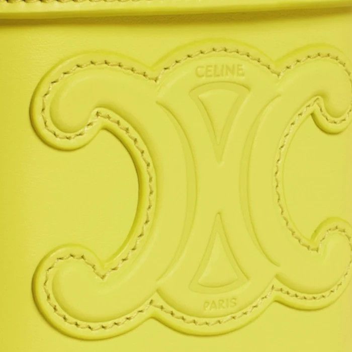 Celine o1w1db11124 Size: OS / Small Box Cuir Triomphe Bag in Yellow Size ONE SIZE - 3 Thumbnail