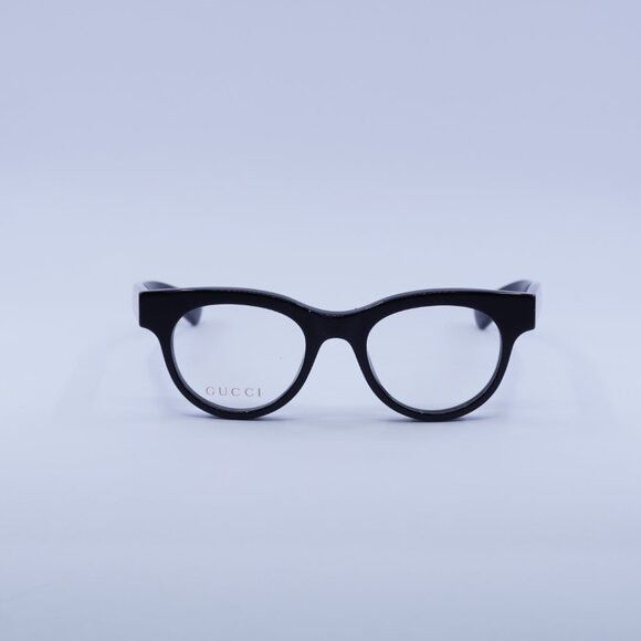 Gucci Gucci GG1792O 001 Eyeglasses Shiny Black 46mm Square Frame Size ONE SIZE - 2 Thumbnail