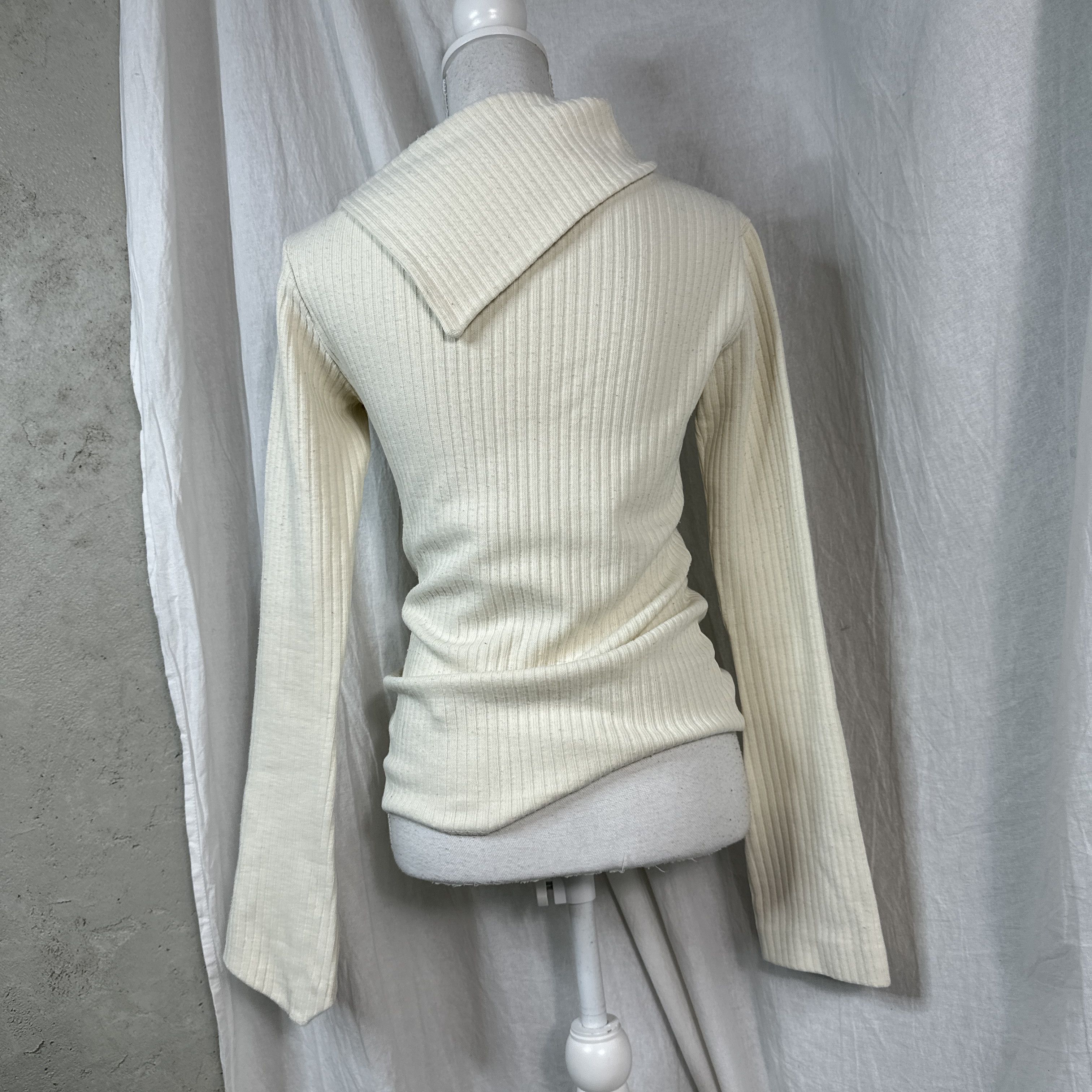 Miss Sixty × Vintage Miss Sixty Y2K Asymmetric Collar Sweater Size M / US 6-8 / IT 42-44 - 8 Thumbnail
