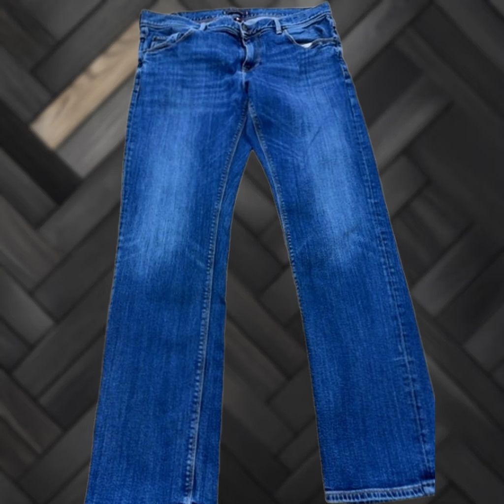 Tommy Hilfiger Tommy Hilfiger Denton Stretch Straight Jeans Men's 36x32 Blue Denim Size US 36 / EU 52 - 1 Thumbnail