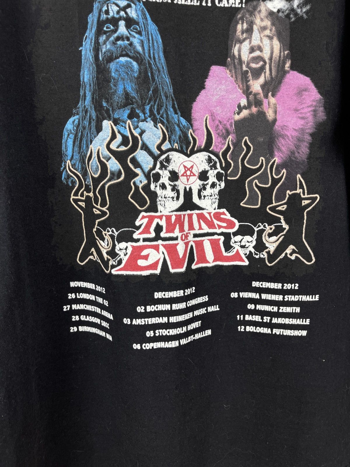 Band Tees Marilyn Manson born villain x Rob zombie twins of evil tee Size US XL / EU 56 / 4 - 9 Thumbnail