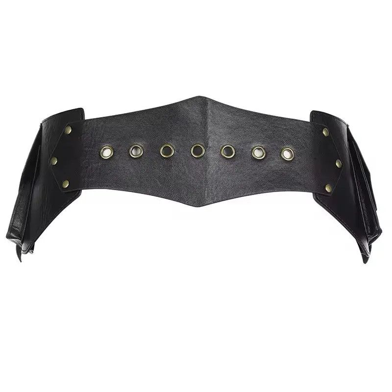 Japanese Brand Vintage Big Pockets Pu Leather Belt Y2K Safari Style Size ONE SIZE - 4 Thumbnail