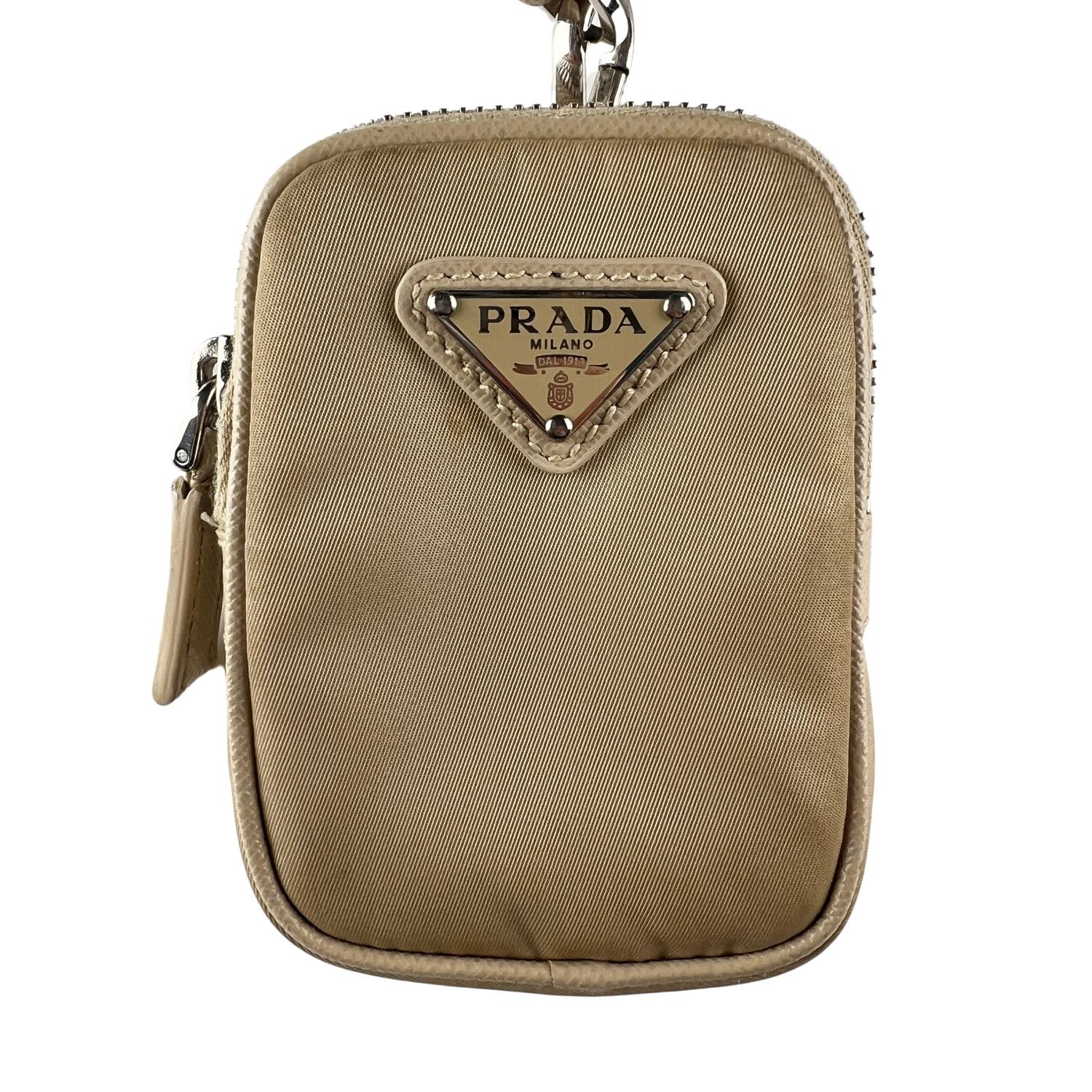 Prada Prada Re-Nylon Beige Saffiano Leather Shoulder Bag Size ONE SIZE - 5 Thumbnail