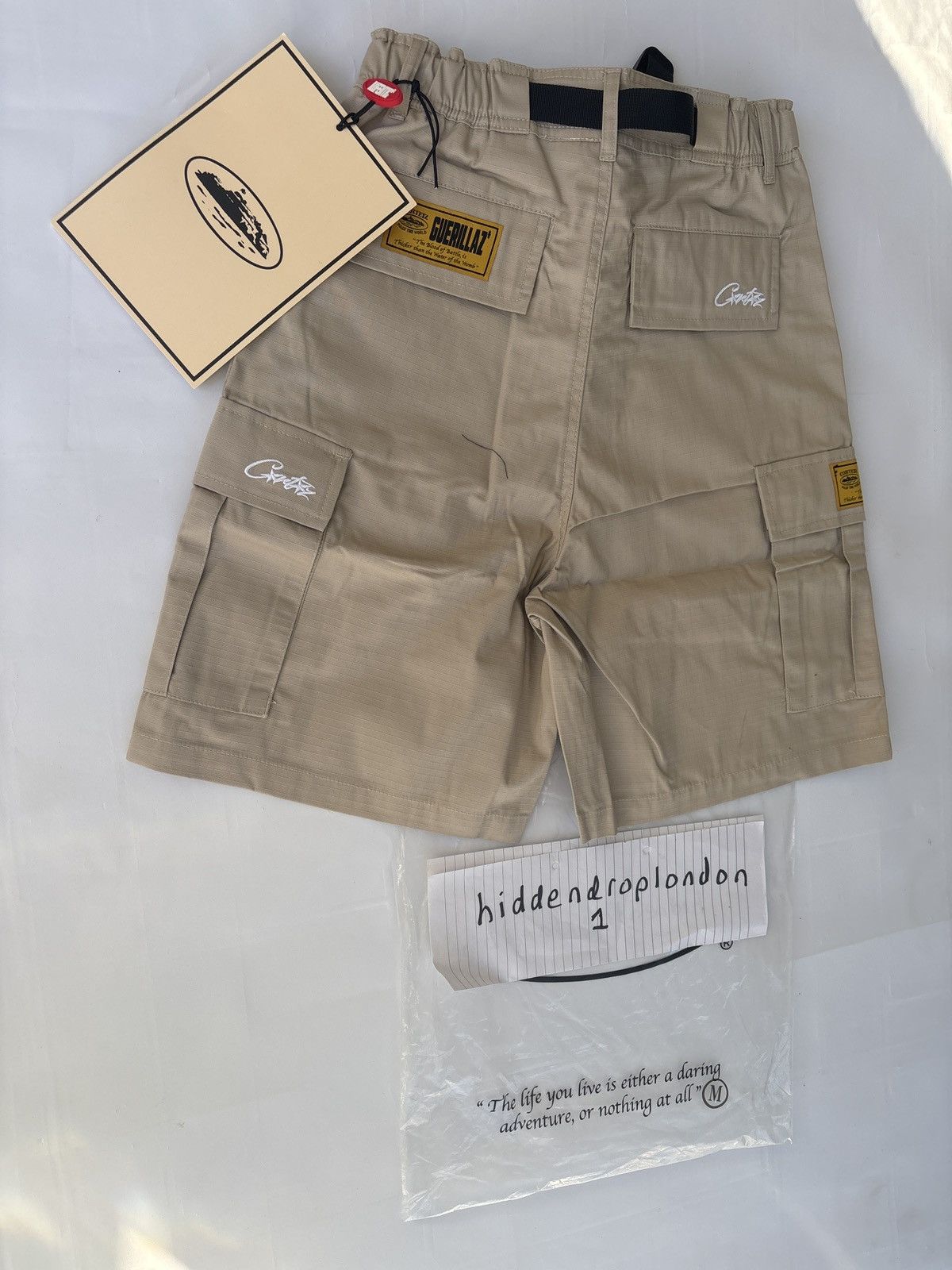 Corteiz Corteiz Rtw Beige OG Alcatraz Combat Shorts Size US 30 / EU 46 - 3 Thumbnail