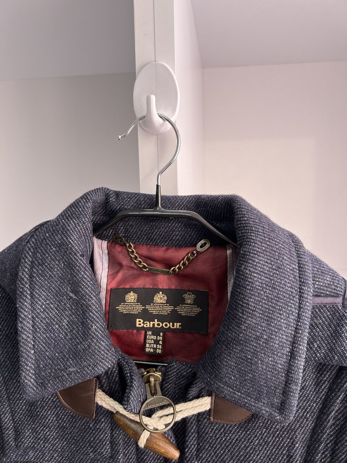 Barbour × Vintage Vintage Barbour Women’s Wool England Coat Size M / US 6-8 / IT 42-44 - 8 Thumbnail