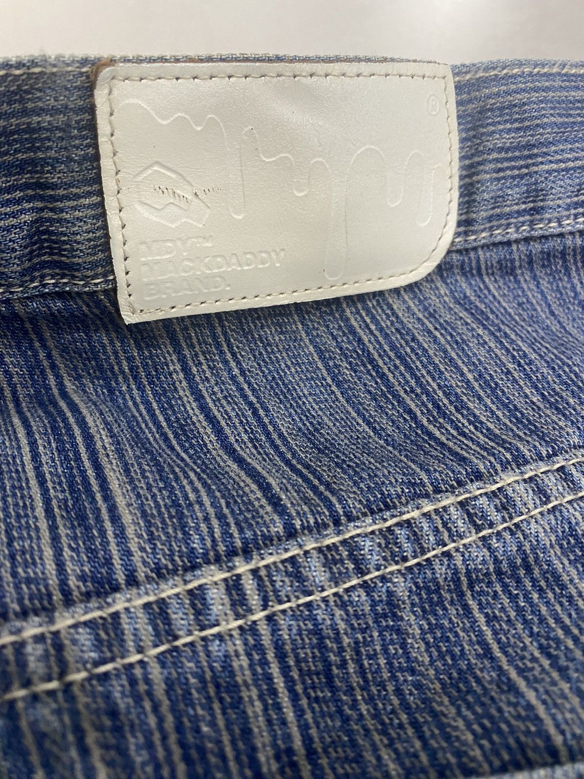 Japanese Brand Baggy Mackdaddy Japan wide leg irregular denim pants Size US 34 / EU 50 - 7 Thumbnail