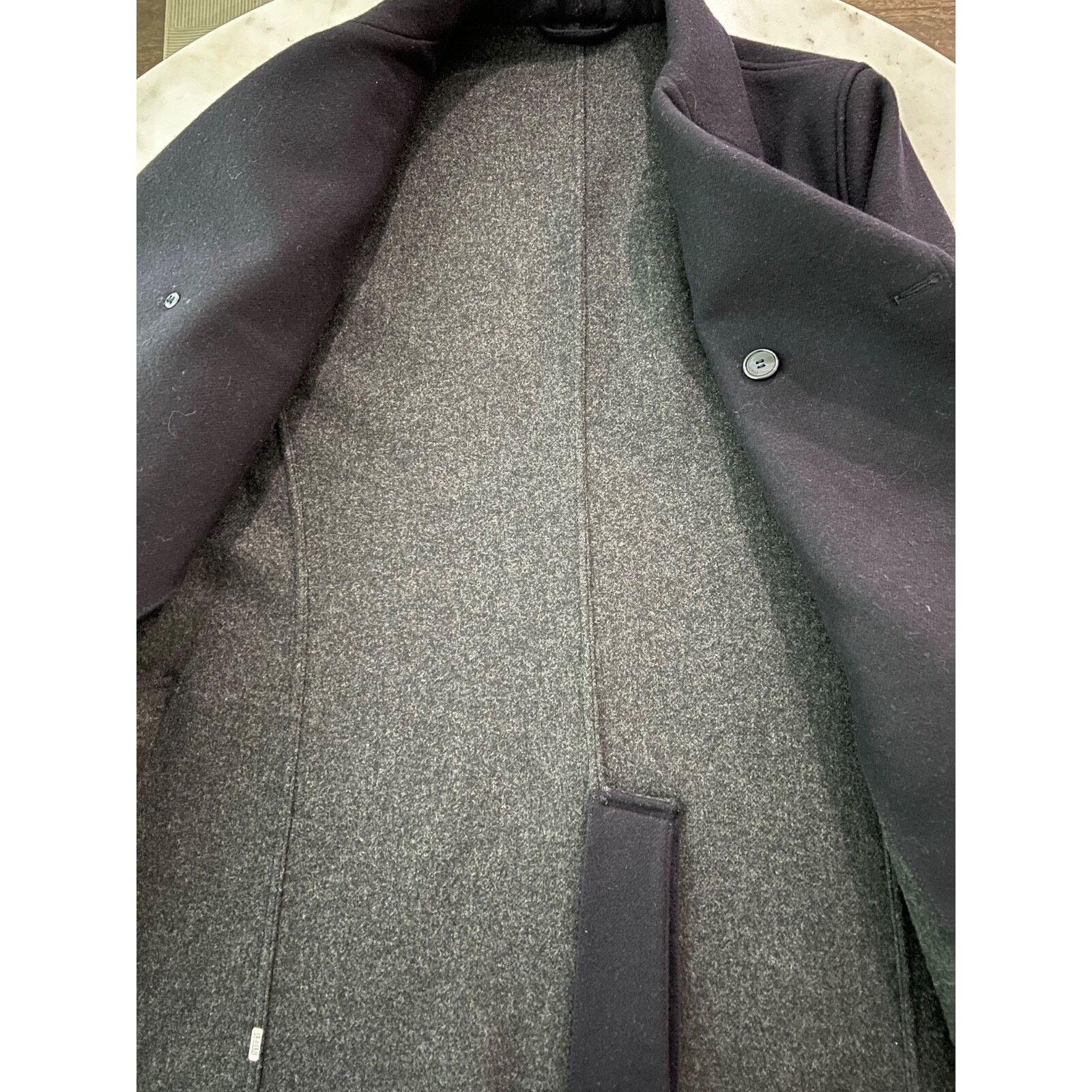 Mandelli $3900 Mandelli Bergdorf Goodman Navy Wool Peacoat IT54 NEW Size US XL / EU 56 / 4 - 5 Thumbnail