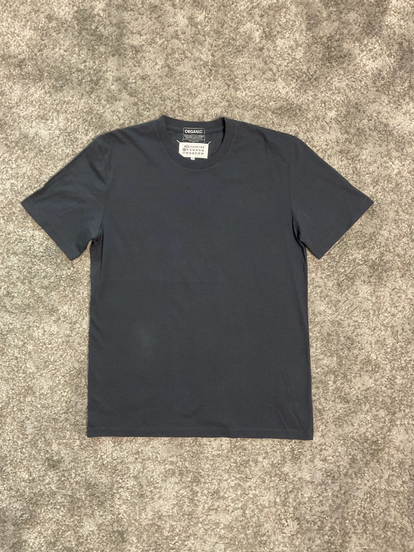 【Maison Margiela】Lettering Logo Short-Sleeve T-Shirt T-Shirt---Washed-Black-