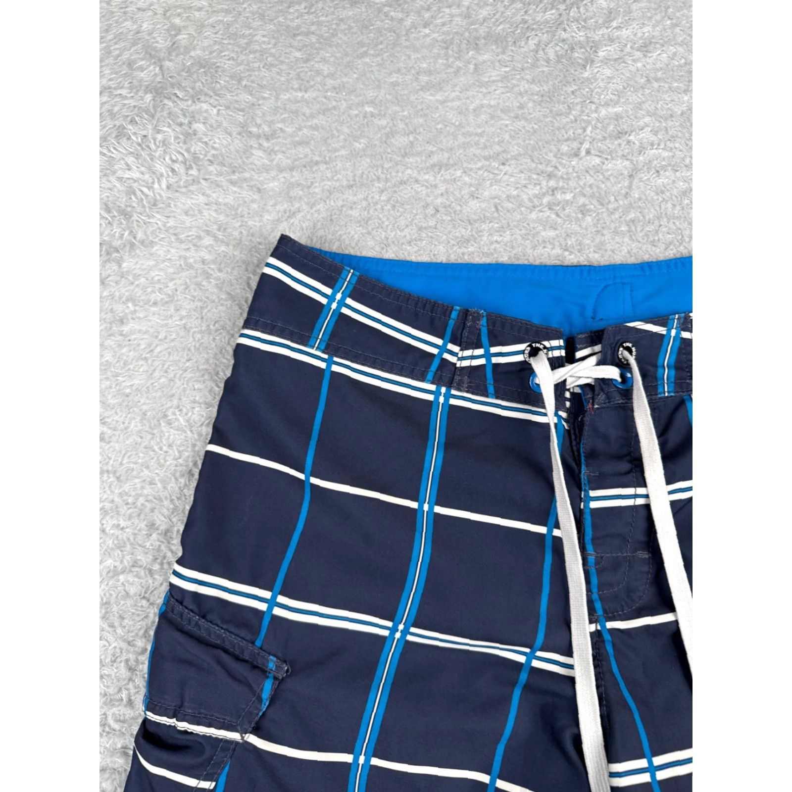 The North Face The North Face Swim Trunks Mens 34 Blue Polyester Zipper Pocket Board Shorts 11" Size US 34 / EU 50 - 4 Thumbnail