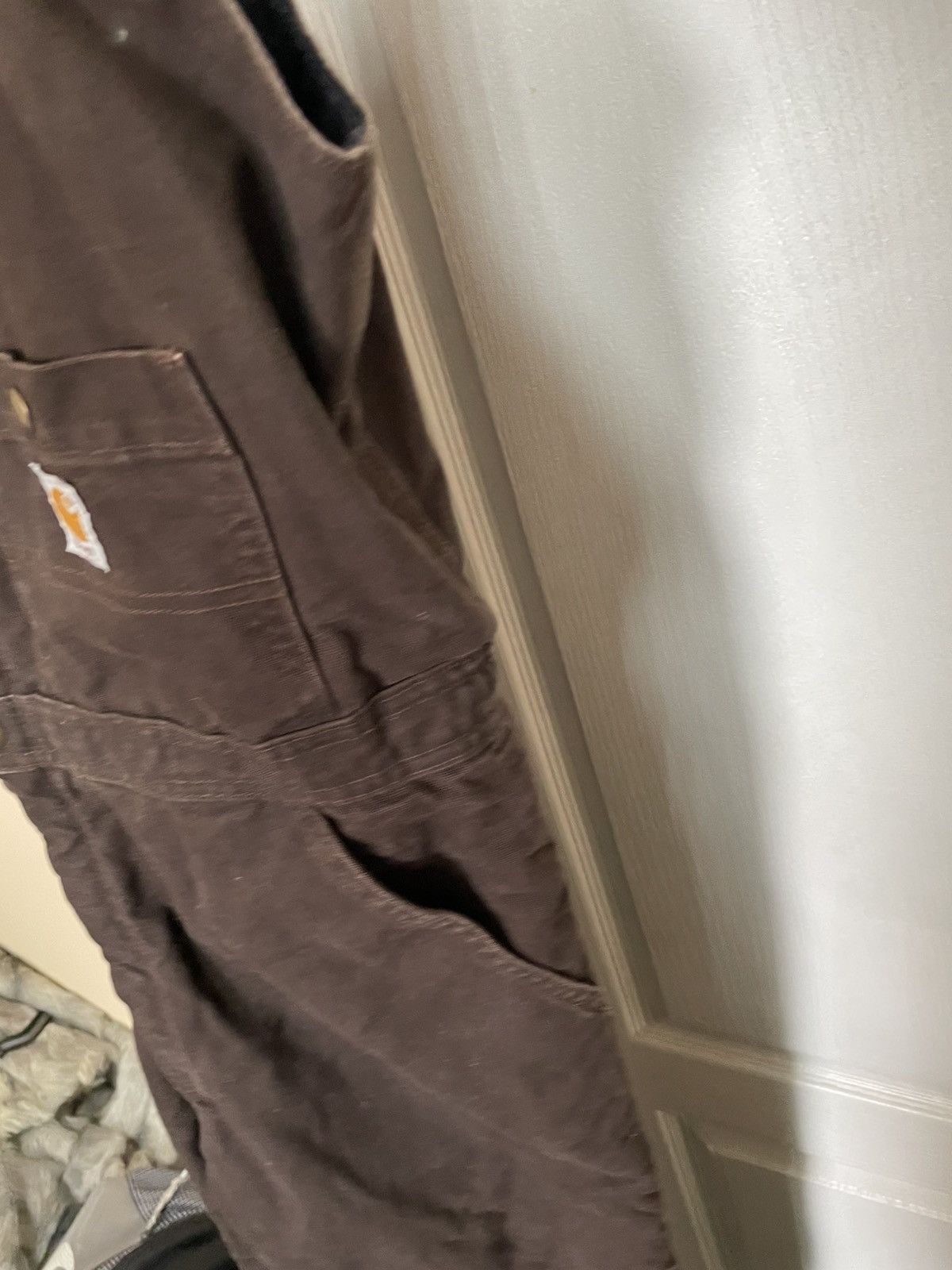 Carhartt × Carhartt Wip × Vintage Vintage CARHARTT 90s Overalls Coverall Work brown pants jean Size US 34 / EU 50 - 8 Thumbnail