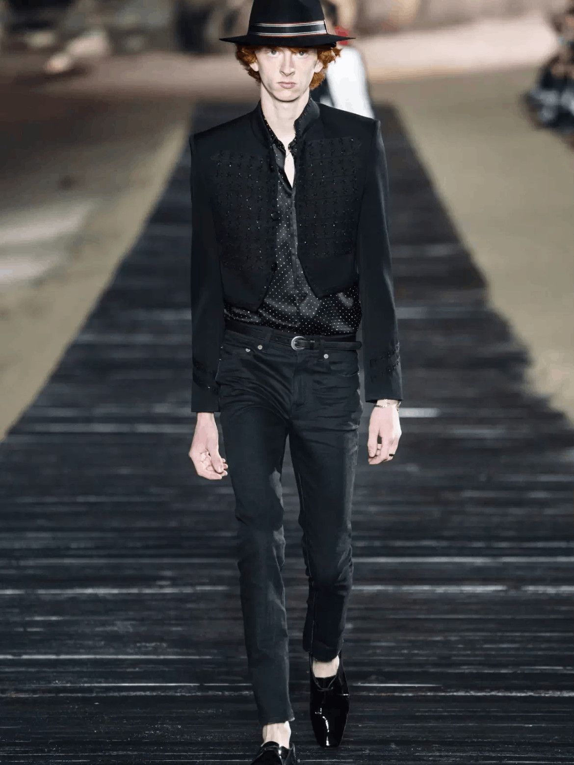 Saint Laurent Paris Sz 38 Saint Laurent Paris 20SS Runway Rivet Shirt-2508 Size US M / EU 48-50 / 2 - 9 Thumbnail