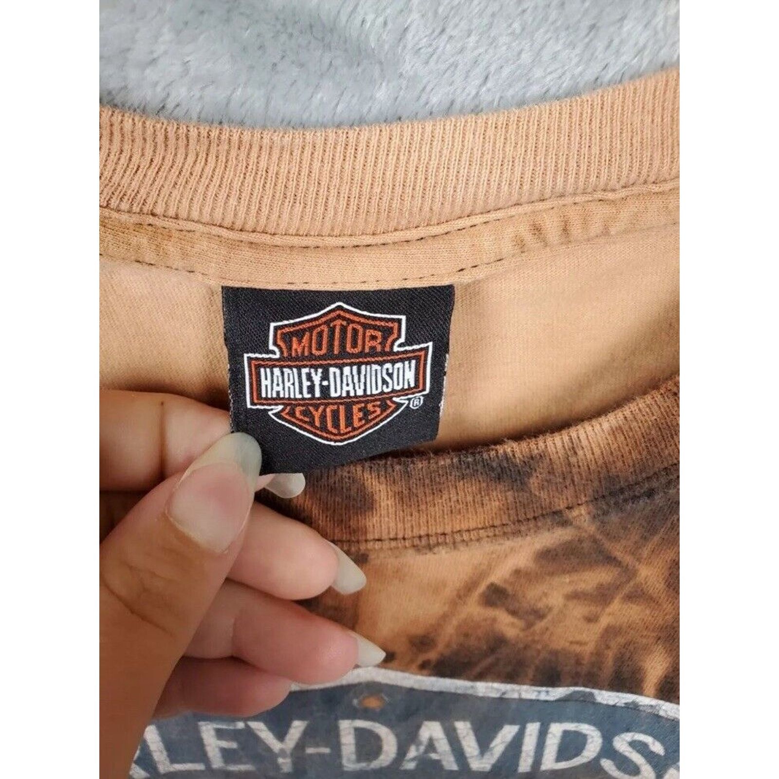 Harley Davidson Vintage Harley Davidson Shirt L Tall Low Biker Core Tye Dye Size US L / EU 52-54 / 3 - 7 Thumbnail