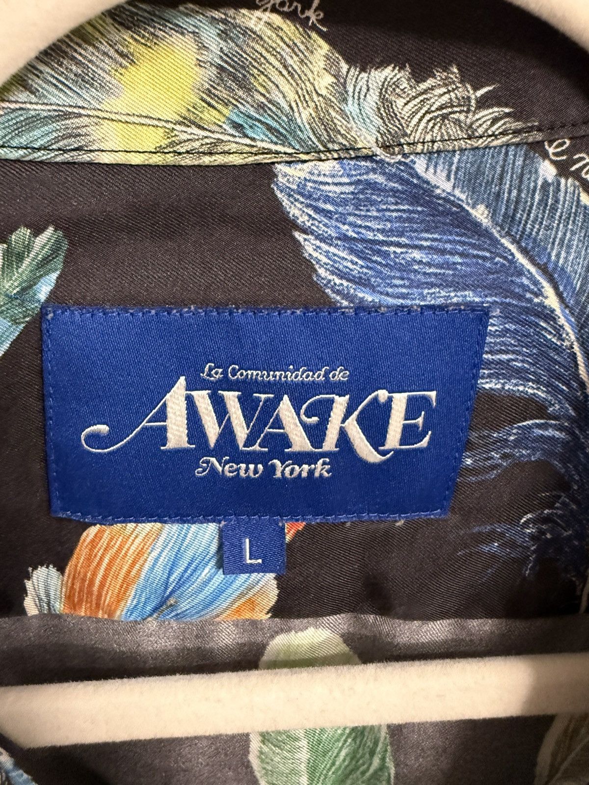 Awake NY Awake NY Feathers Silk Camp Collar Shirt Black L Size US L / EU 52-54 / 3 - 3 Thumbnail
