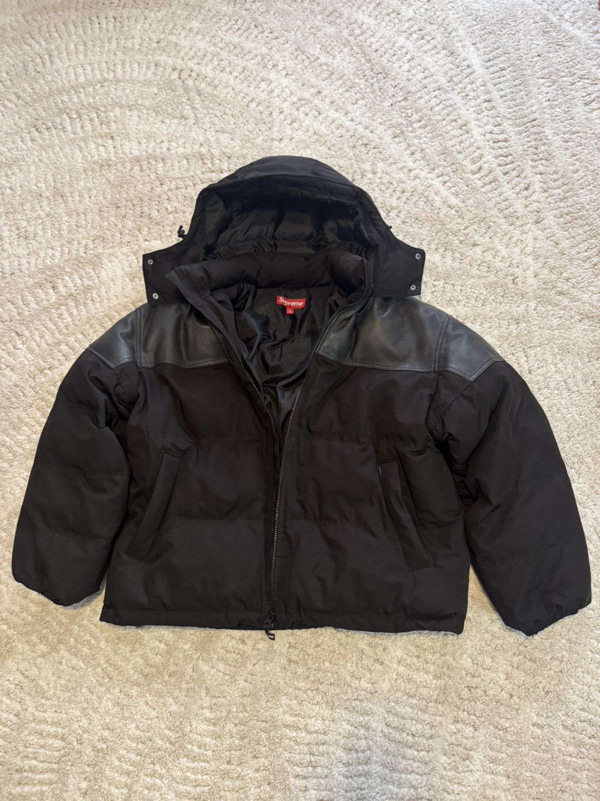 Supreme Supreme Leather Yoke Coat Size US L / EU 52-54 / 3 - 1 Thumbnail