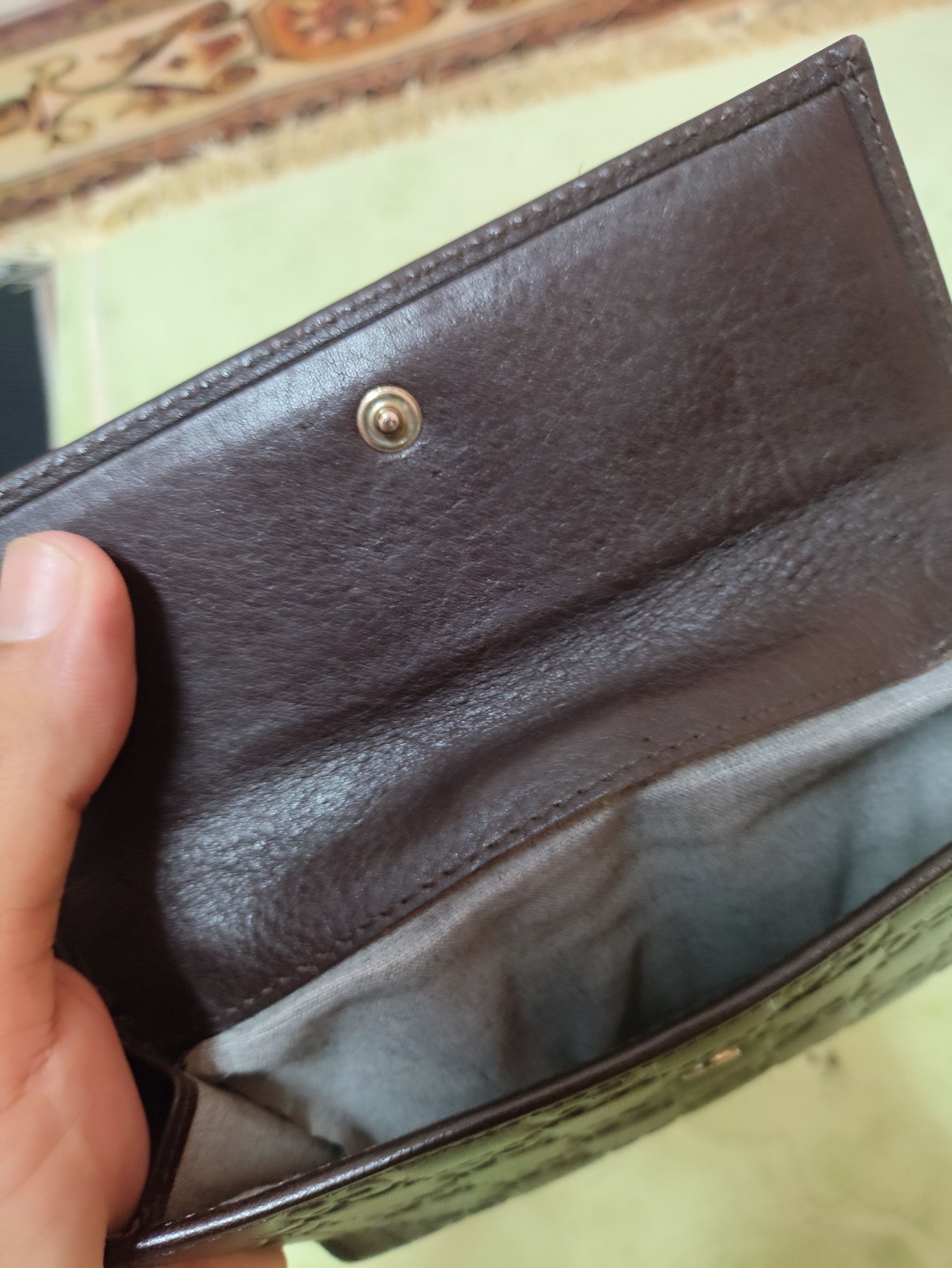 Leather × Vintage OLD Vintage Leather (G u c c i) Wallet with Steel Logo Size ONE SIZE - 21 Thumbnail