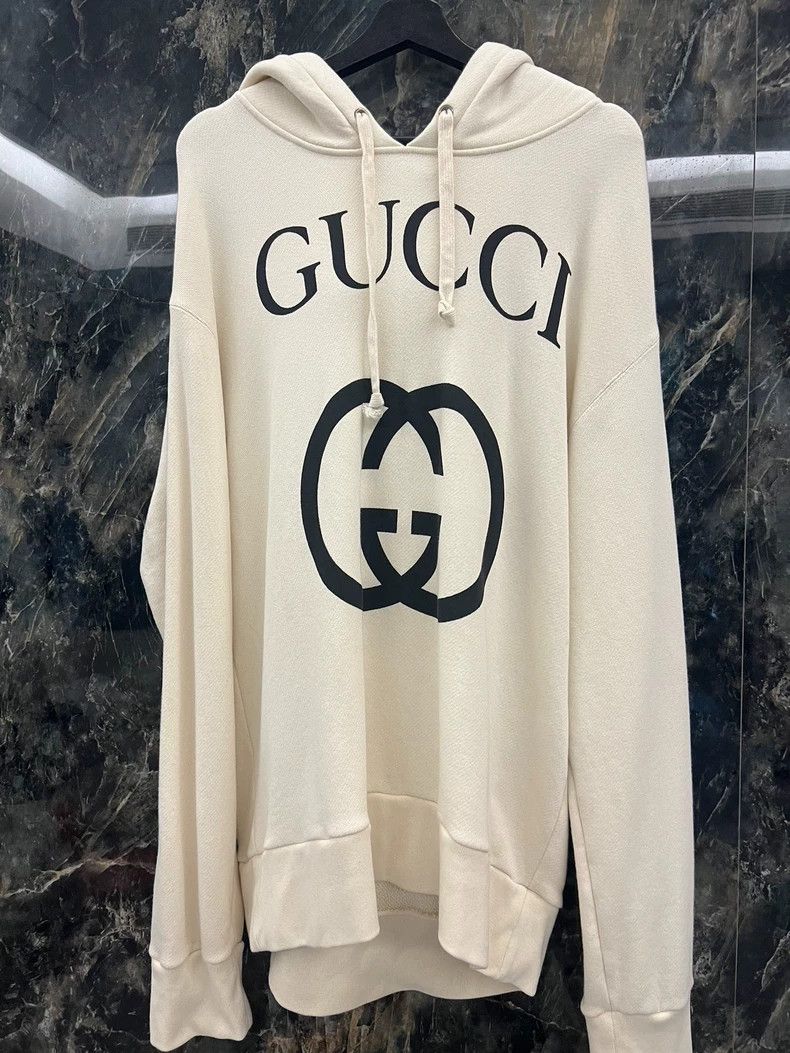 Gucci Gucci White classic sweatshirt Size US L / EU 52-54 / 3 - 1 Thumbnail