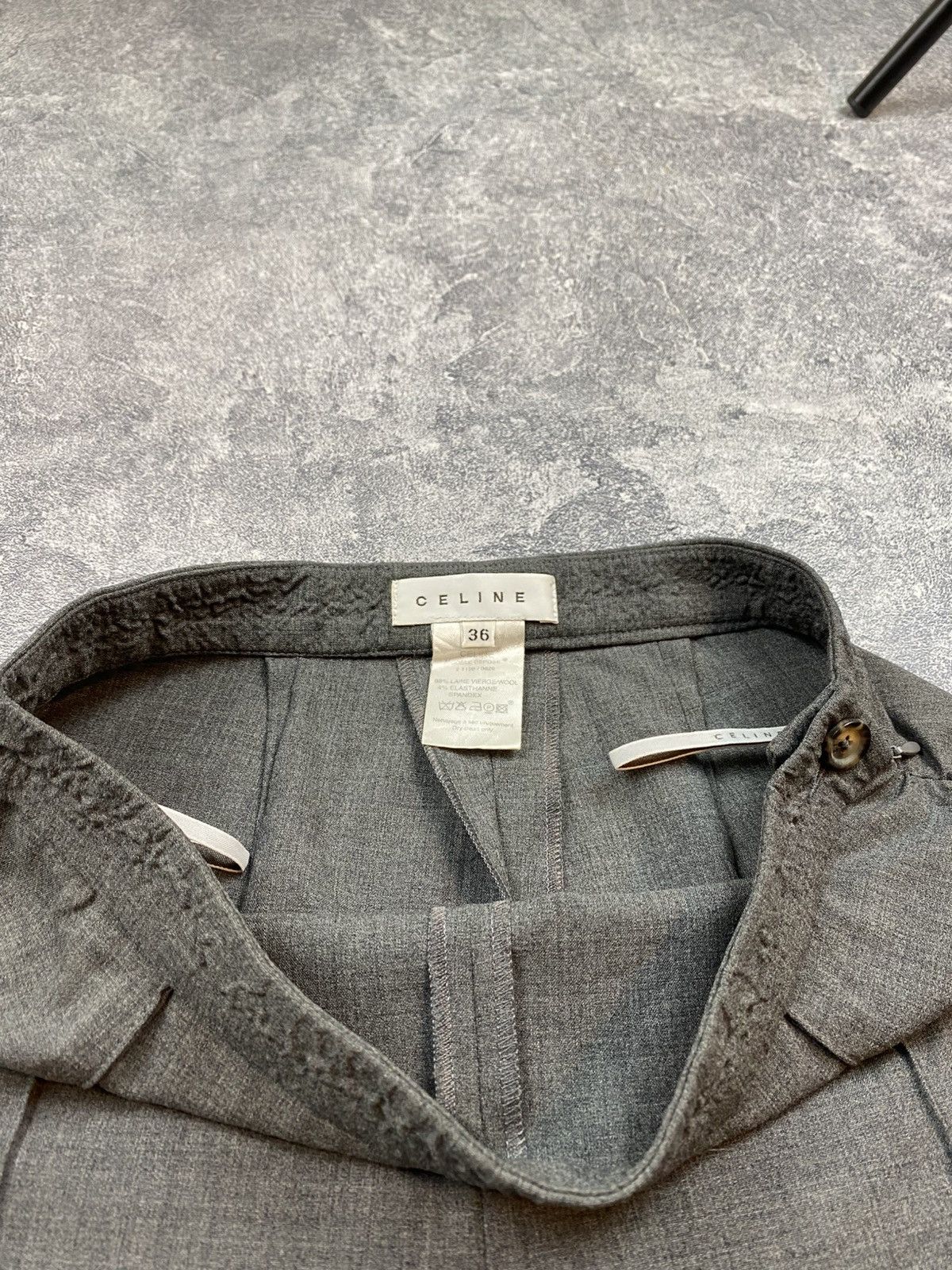 Celine × Vintage Celine Wool Pants Vintage Opti Size 27" / US 4 / IT 40 - 8 Thumbnail