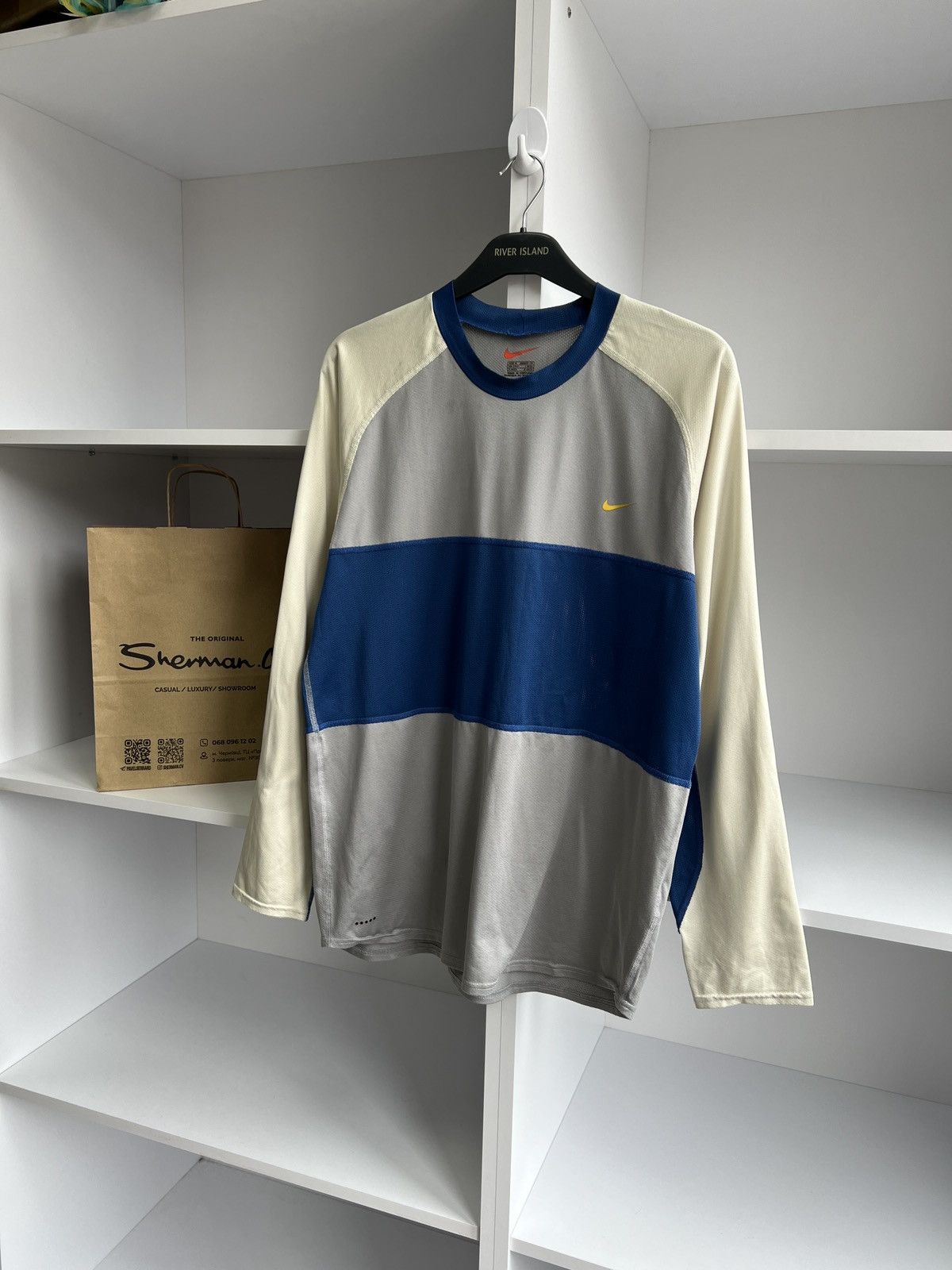 Nike × Vintage Vintage Nike termo long sleeve 90s style Size US M / EU 48-50 / 2 - 3 Thumbnail