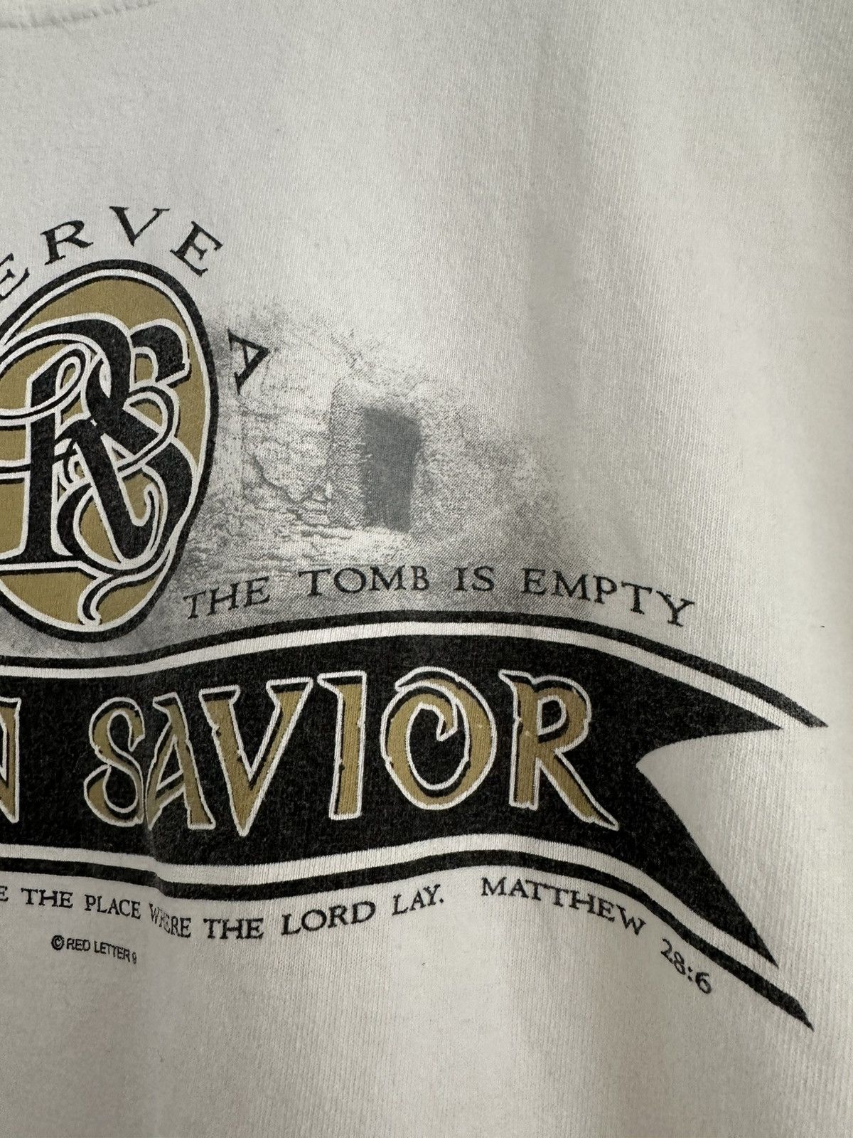 Gildan × Vintage Vintage Jesus Tee Risen Savior Graphic Salvation Christ M Size US M / EU 48-50 / 2 - 5 Thumbnail