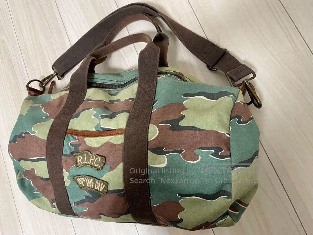 RRL Ralph Lauren Ralph Lauren Camouflage Boston Bag. Size ONE SIZE - 3 Thumbnail