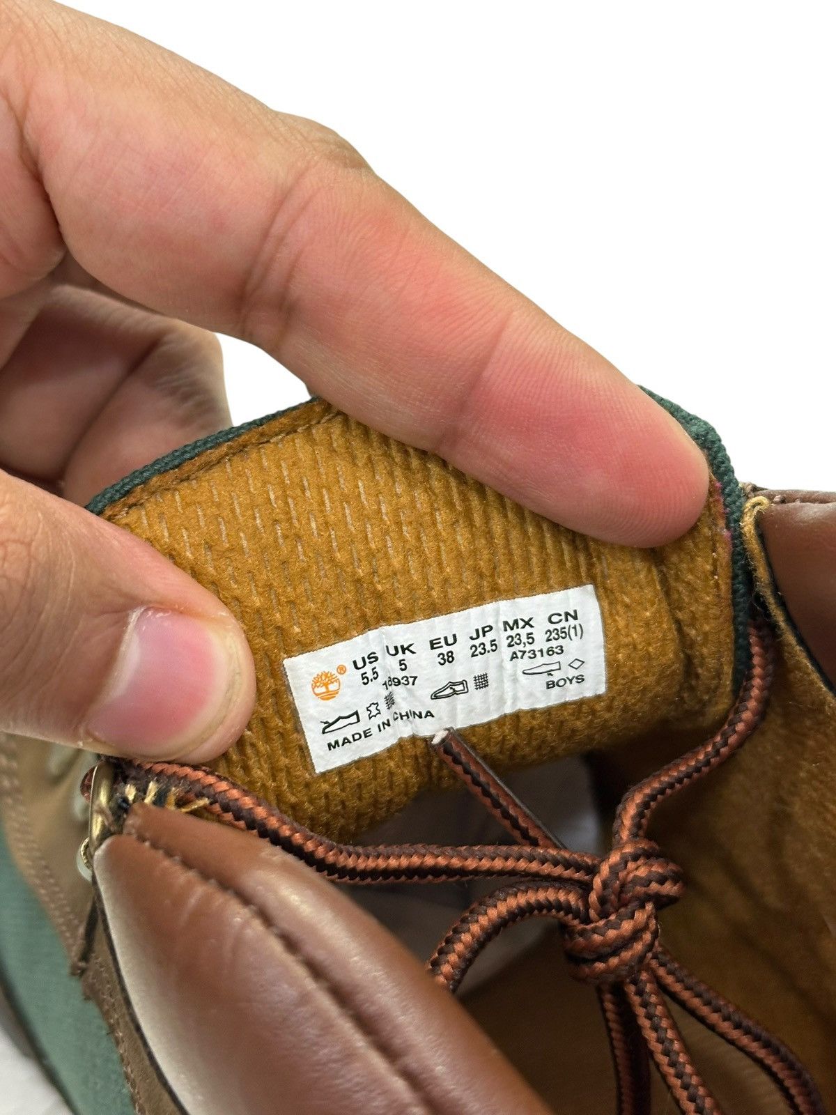 Timberland [TB016937] TIMBERLAND FIELD BOOT DARK BROWN GREEN NUBUCK Size US 5.5 / EU 38 - 9 Thumbnail