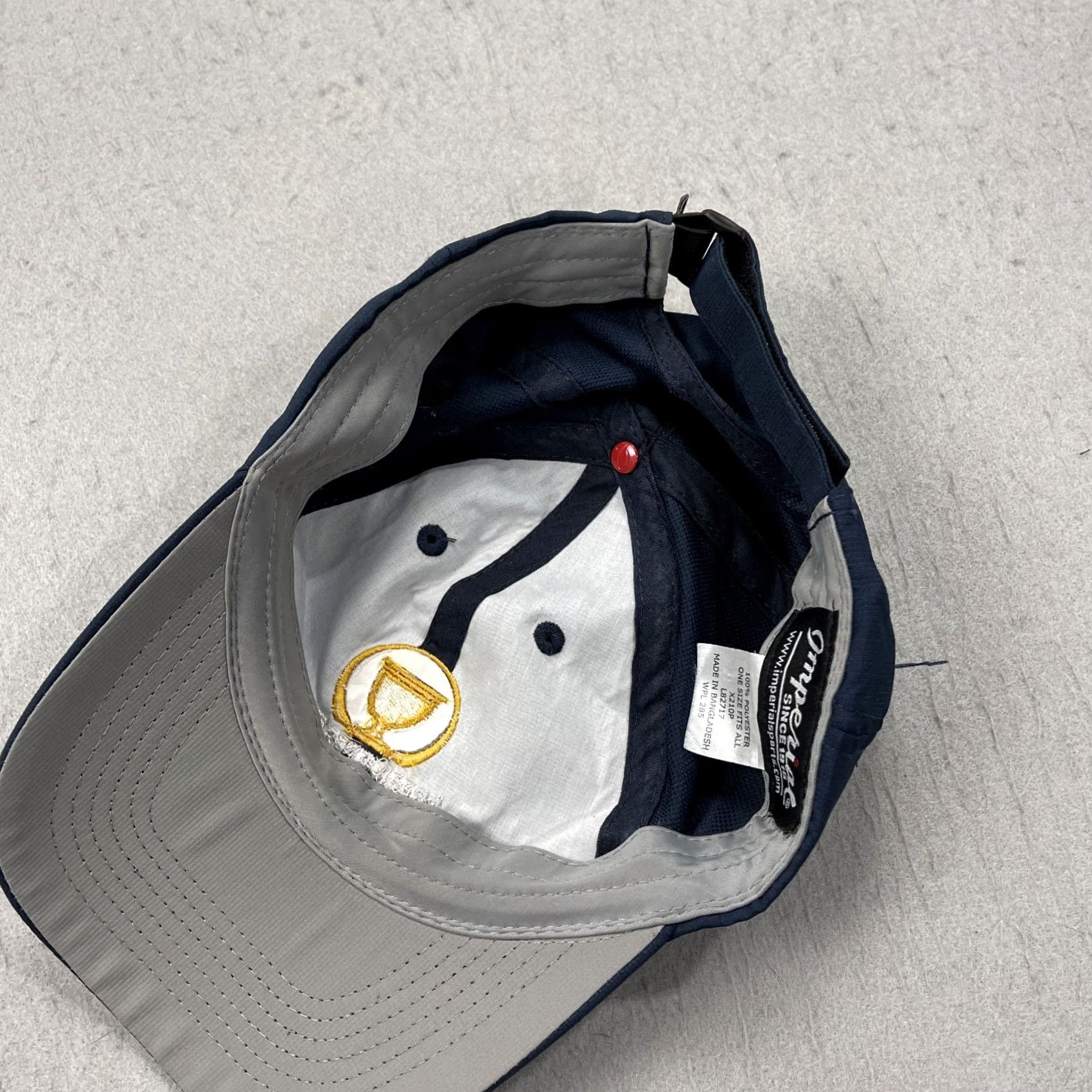 Imperial Presidents Cup Golf Hat Adult Blue Strapback Adjustable Imperial Cap Medinah Men Size ONE SIZE - 4 Thumbnail