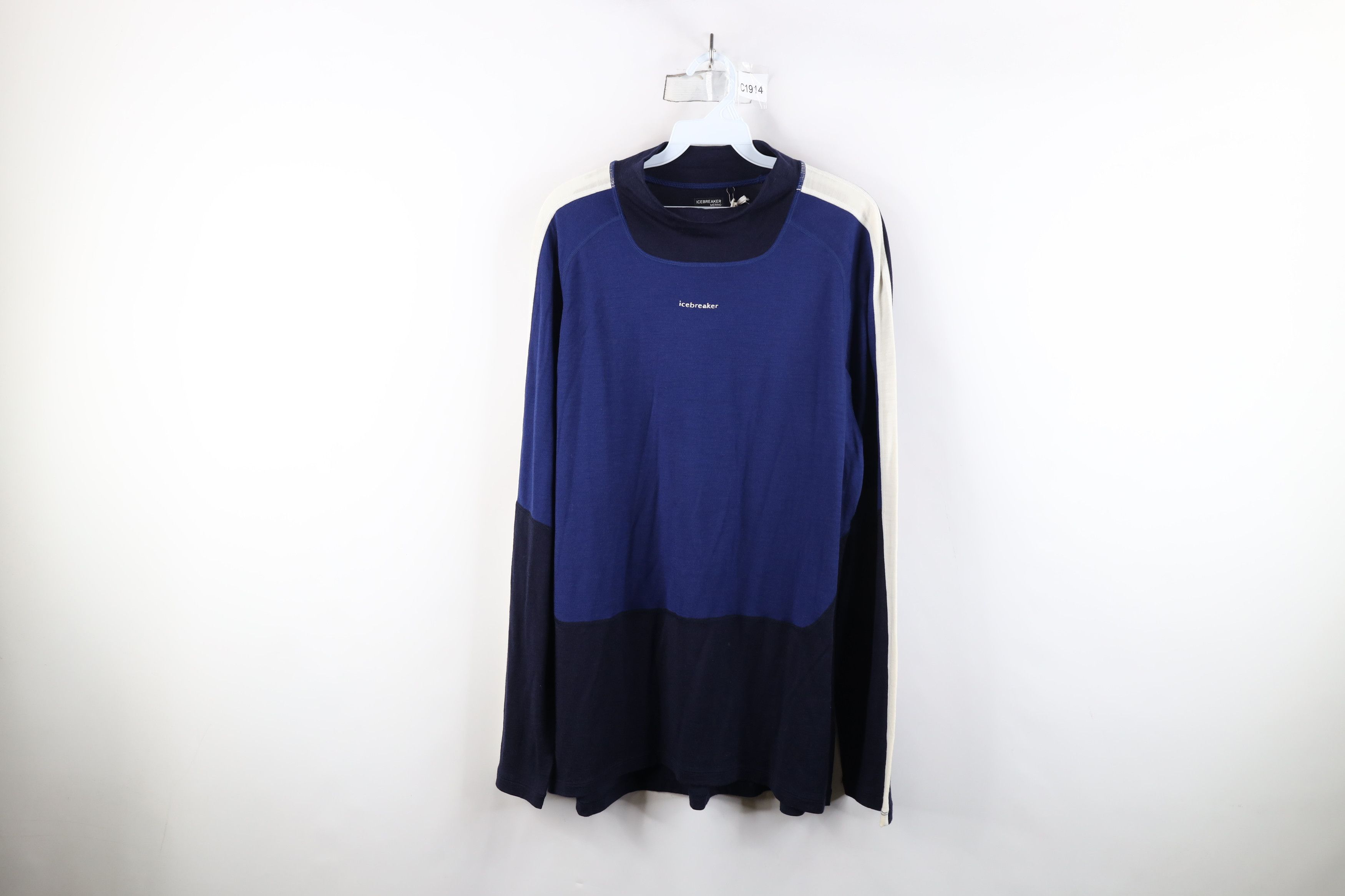 Icebreaker × Vintage New Icebreaker Wool Sonebula Long Sleeve Crewneck Shirt Blue Size US XL / EU 56 / 4 - 1 Thumbnail