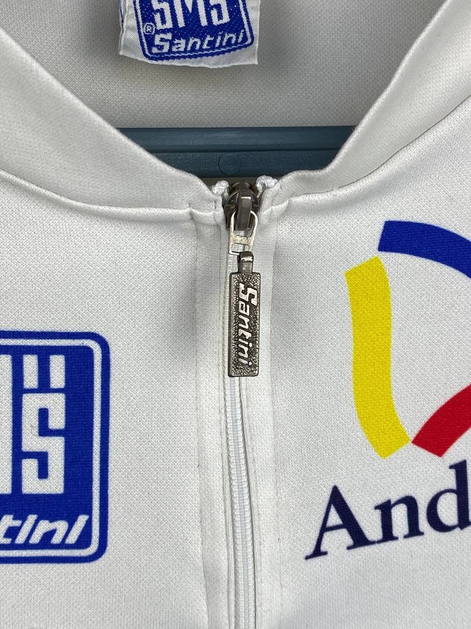 Vintage Santini Italy Vintage Cycling Jersey Cycle Shirt Retro Size US XXL / EU 58 / 5 - 6 Thumbnail