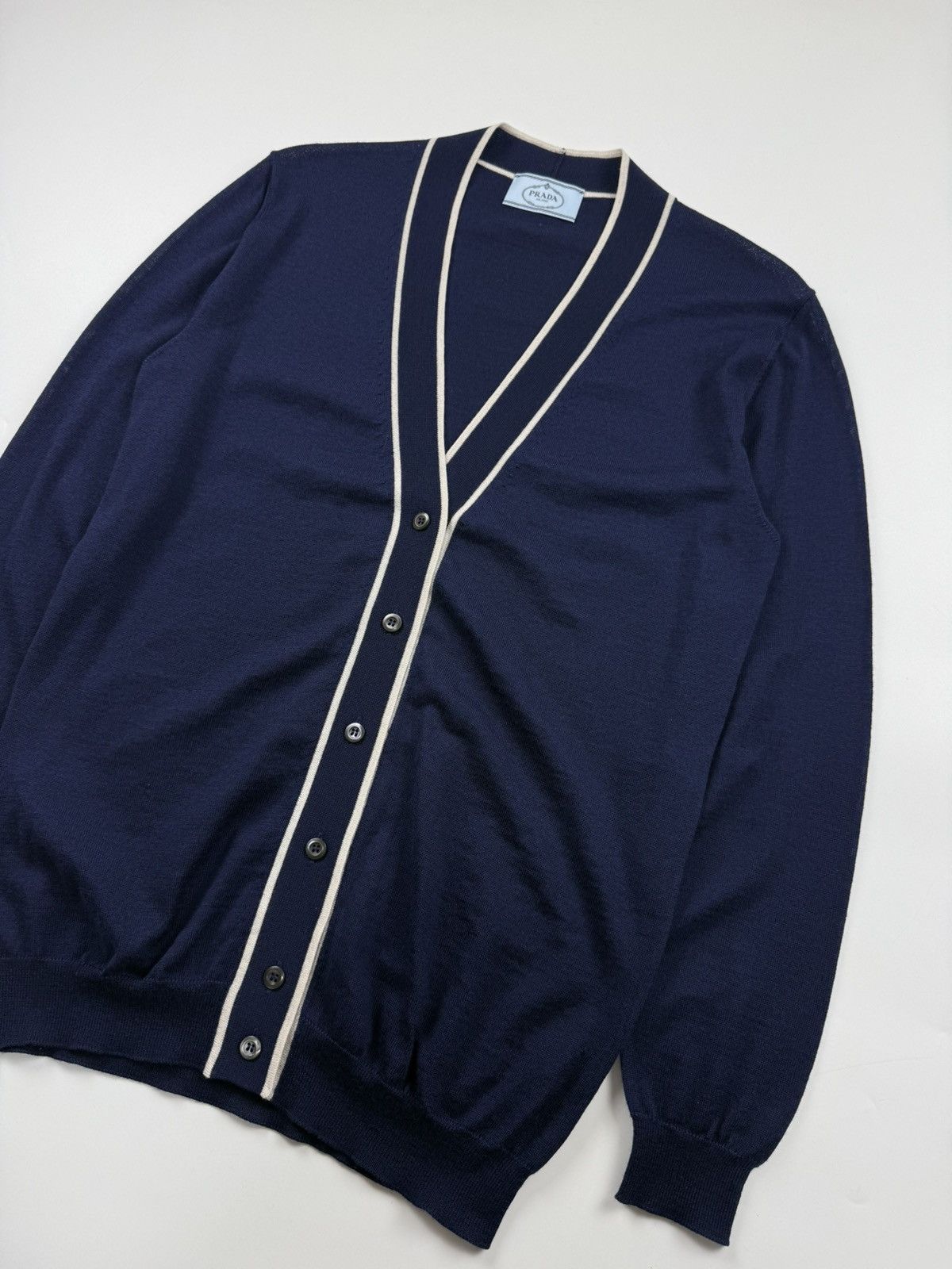 Prada Prada S/S’13 Wool Silk Cardigan Size US S / EU 44-46 / 1 - 4 Thumbnail