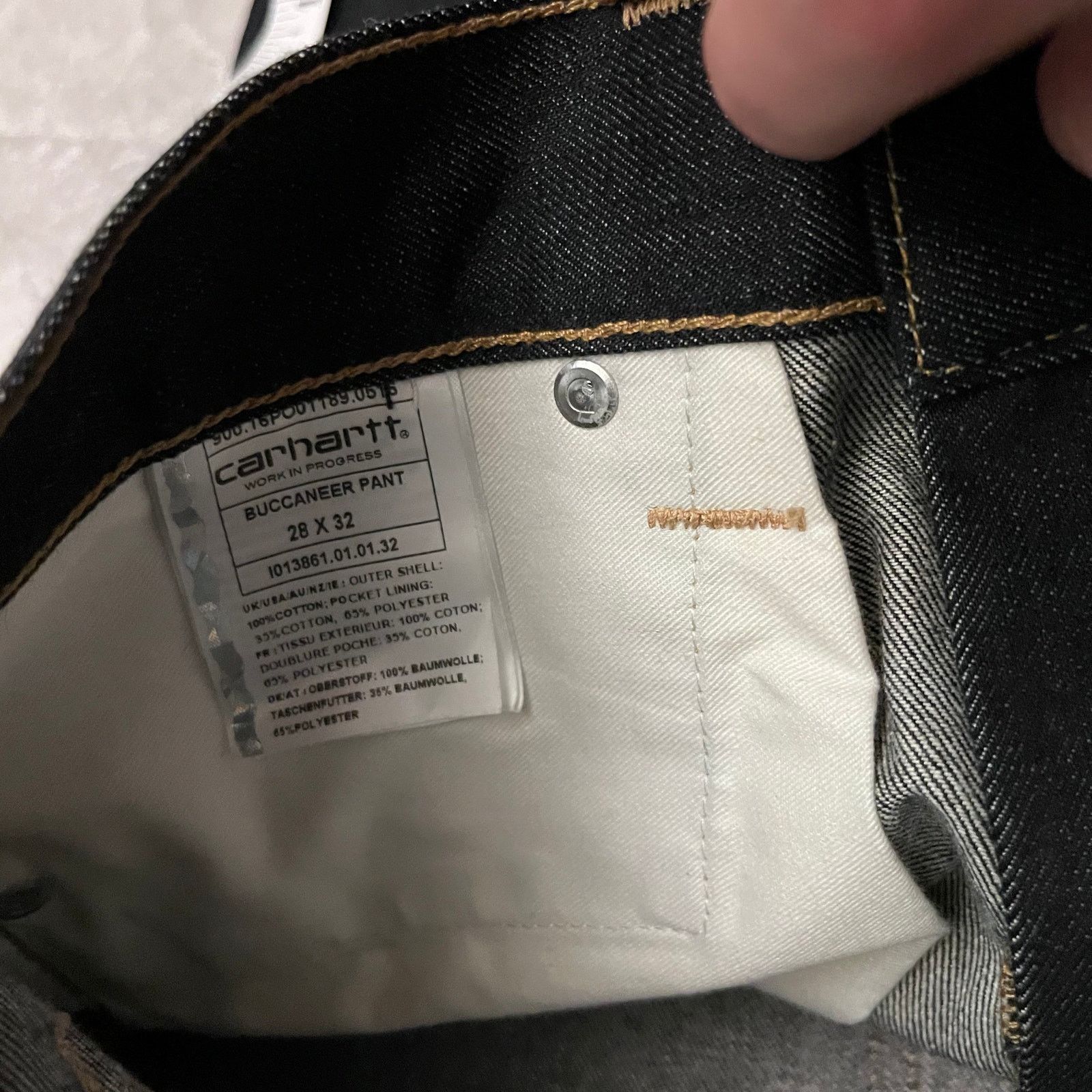 Carhartt Wip Carhartt WIP Buccaneer Pant Black Denim Jeans 28x32 Size US 28 / EU 44 - 6 Thumbnail