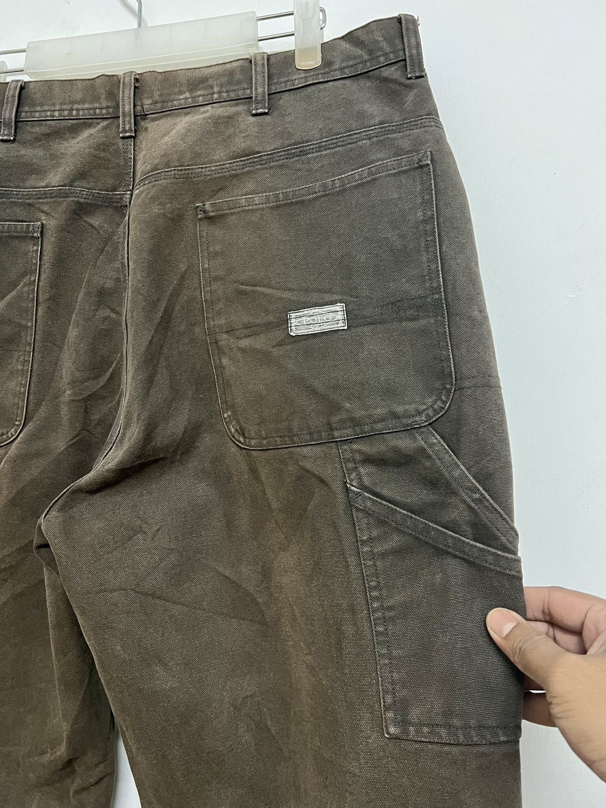 Polo Ralph Lauren × RRL Ralph Lauren × Vintage VINTAGE FLARED RECONSTRUCTED POLO RL CARPENTER ARMY UTILITY Size US 36 / EU 52 - 16 Thumbnail