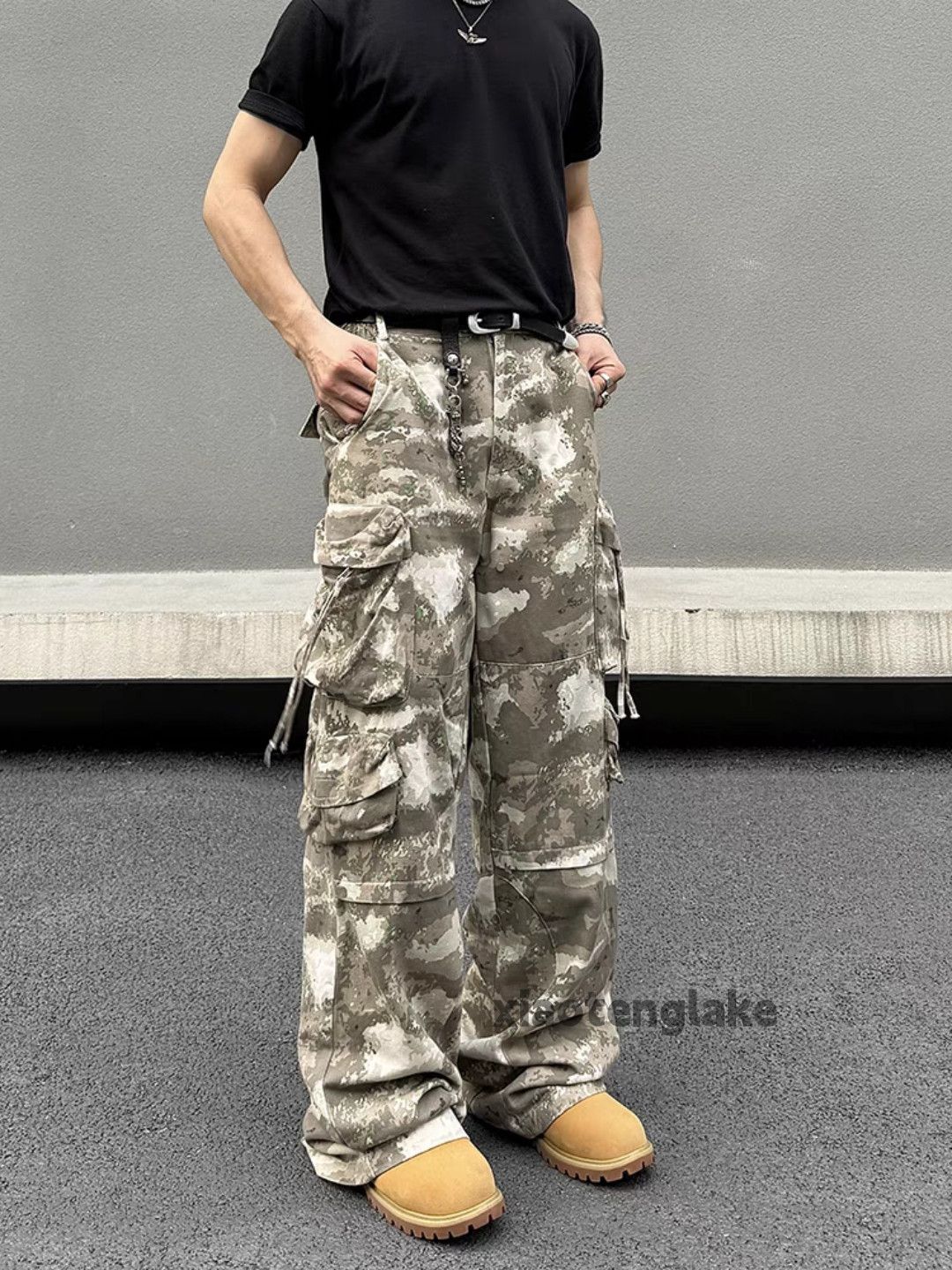 Designer × Vintage utility military loose baggy camo outdoor cargo pants Size US 32 / EU 48 - 1 Thumbnail