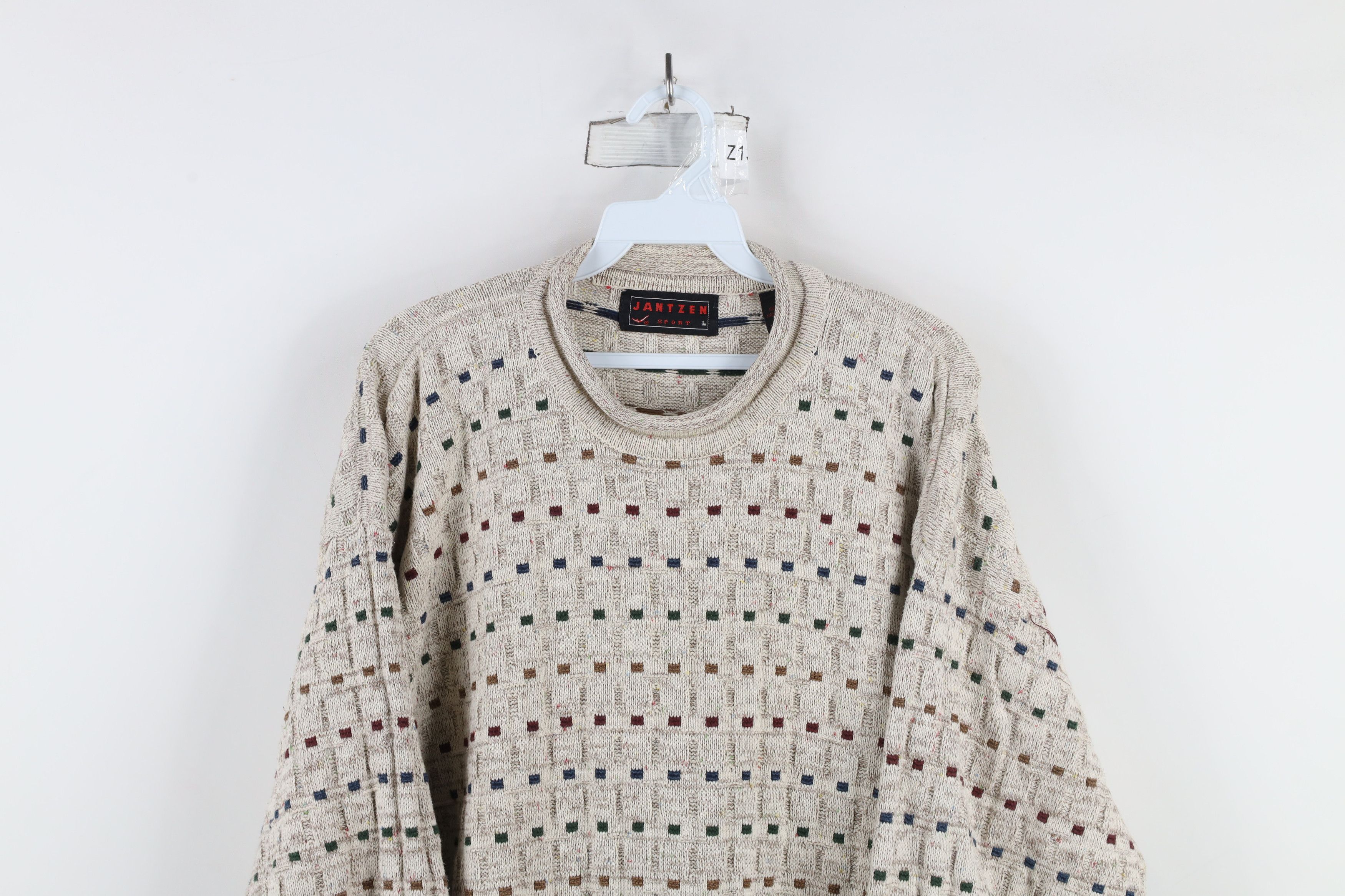 Vintage Vintage 90s Streetwear Rainbow Striped Marled Knit Sweater Size US L / EU 52-54 / 3 - 2 Thumbnail