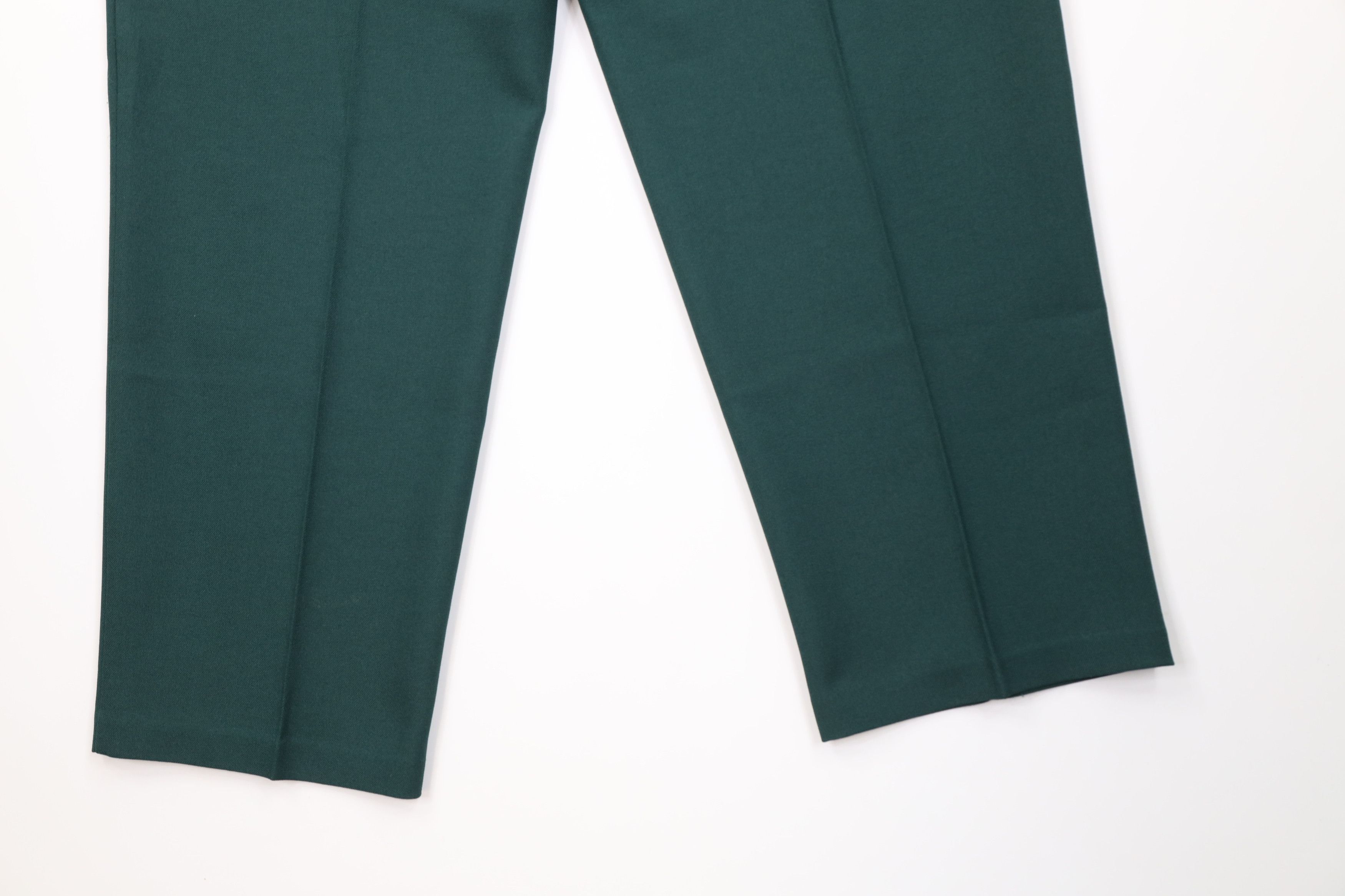 Levi's Vintage 70s 80s Levis Knit Wide Leg Chino Pants Green USA Size 40" / US 18 - 12 Thumbnail