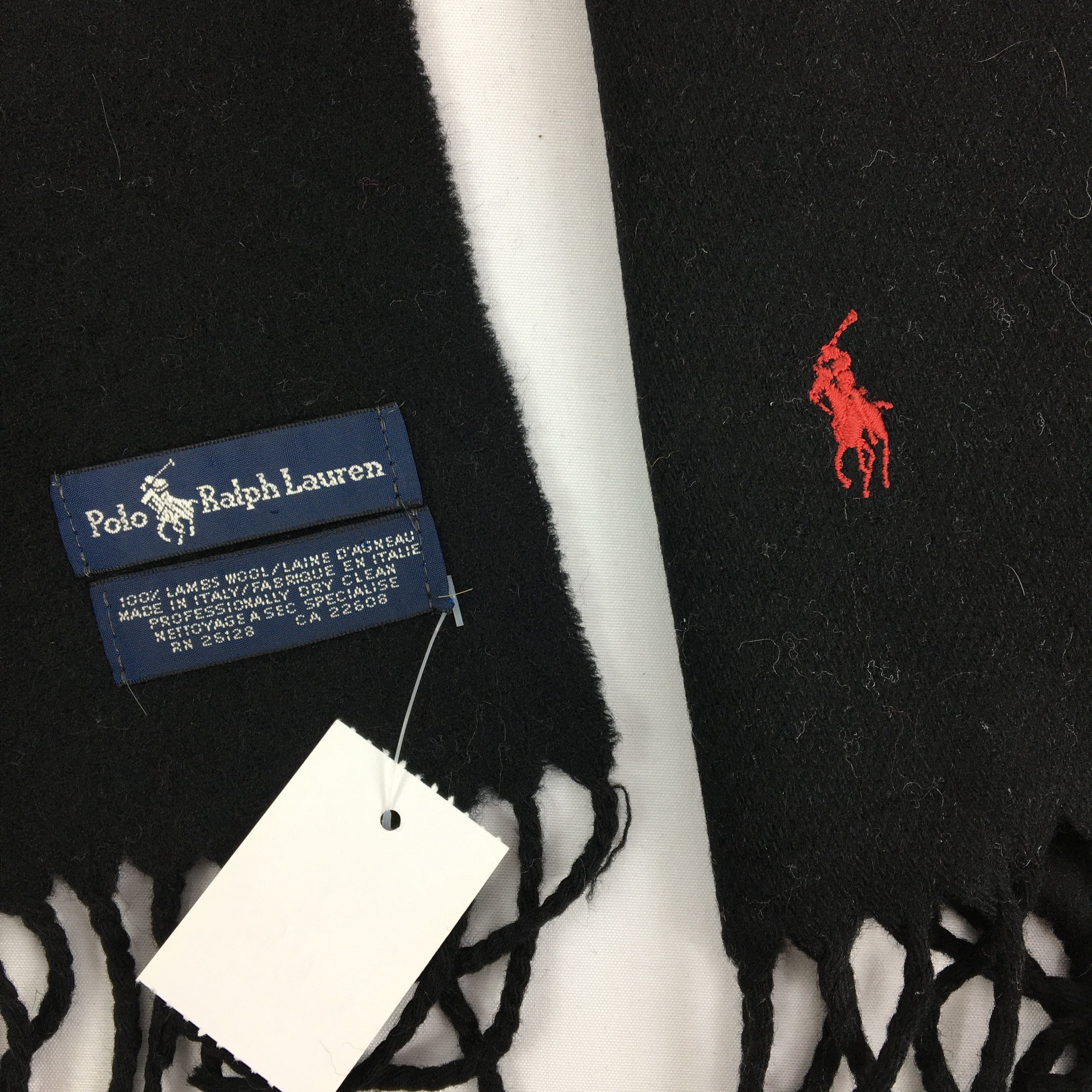 Polo Ralph Lauren Vintage Polo Ralph Lauren Scarf Muffler Fringe Wool . Size ONE SIZE - 4 Thumbnail