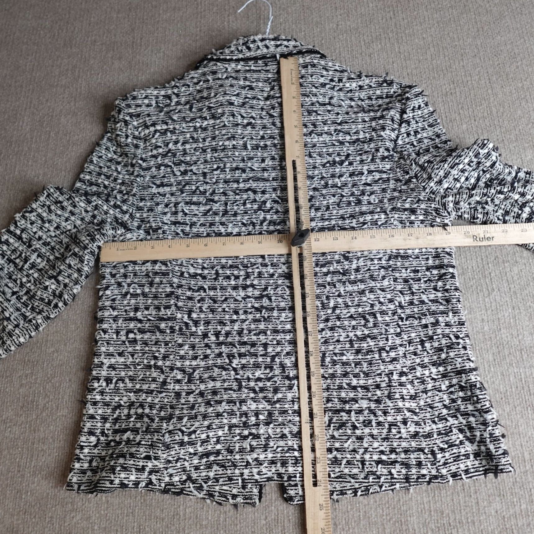 St. John VINTAGE St. John Womens Jacket 12 Black Santana Knit Blazer Size XL / US 12-14 / IT 48-50 - 7 Thumbnail