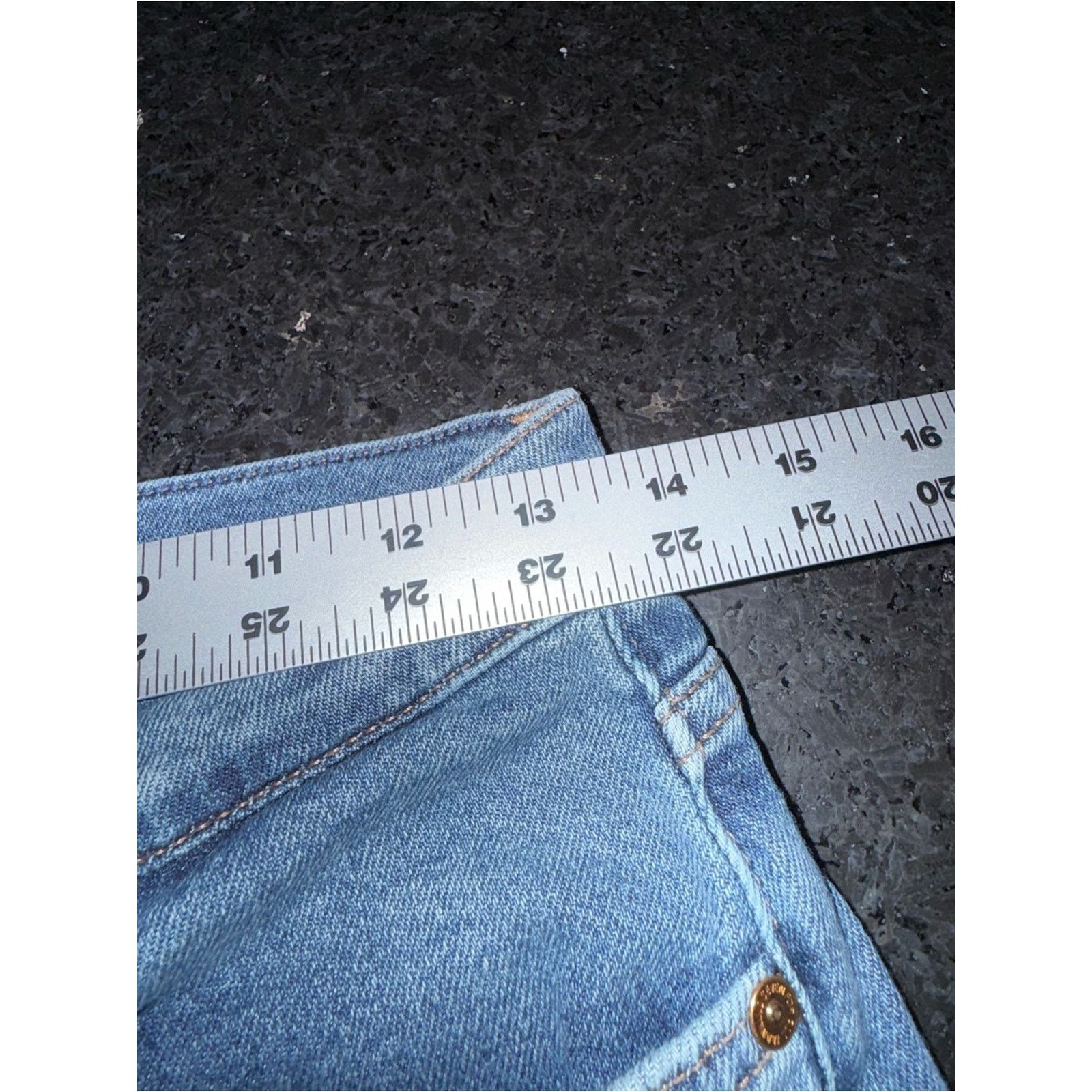 7 For All Mankind 7 For All Mankind LUXE Vintage Front SPLIT DENIM JEANS 27 Size 27" / US 4 / IT 40 - 12 Thumbnail
