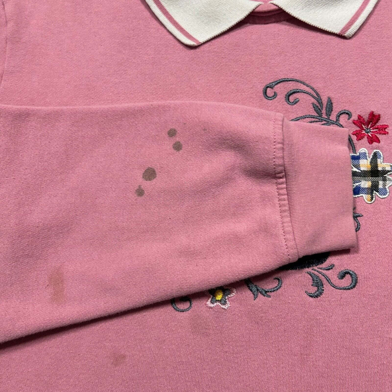 Vintage Vintage 90s Collared Sweatshirt Cute Bird Crewneck Pullover Size ONE SIZE - 5 Thumbnail