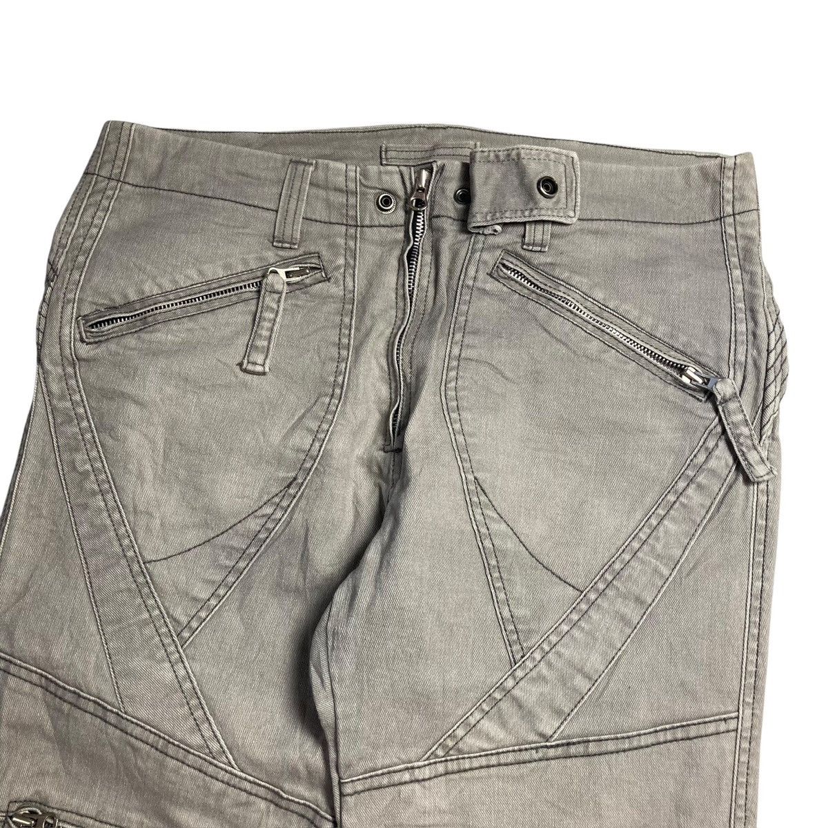 Japanese Brand ICM & CORN Bikers Pants Unique Multi Zipper Design Like Ppfm Size US 32 / EU 48 - 4 Thumbnail