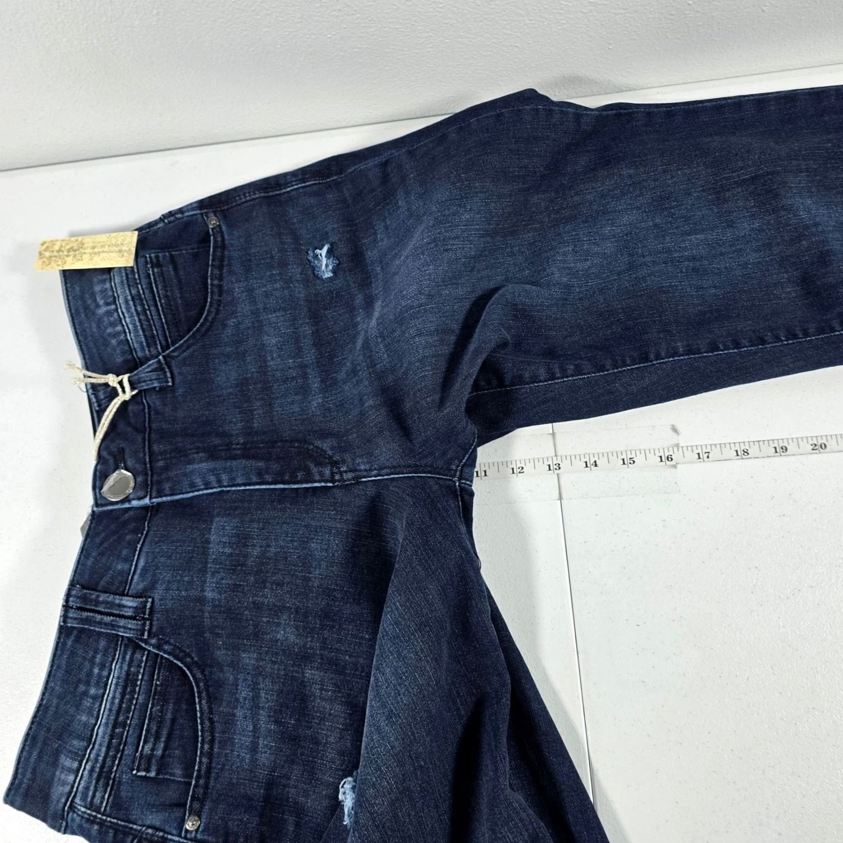 Vintage Democracy High Rise Slim Straight Jeans Dark Wash 14W Ab Technology Size 36" / US 14 / IT 50 - 5 Thumbnail