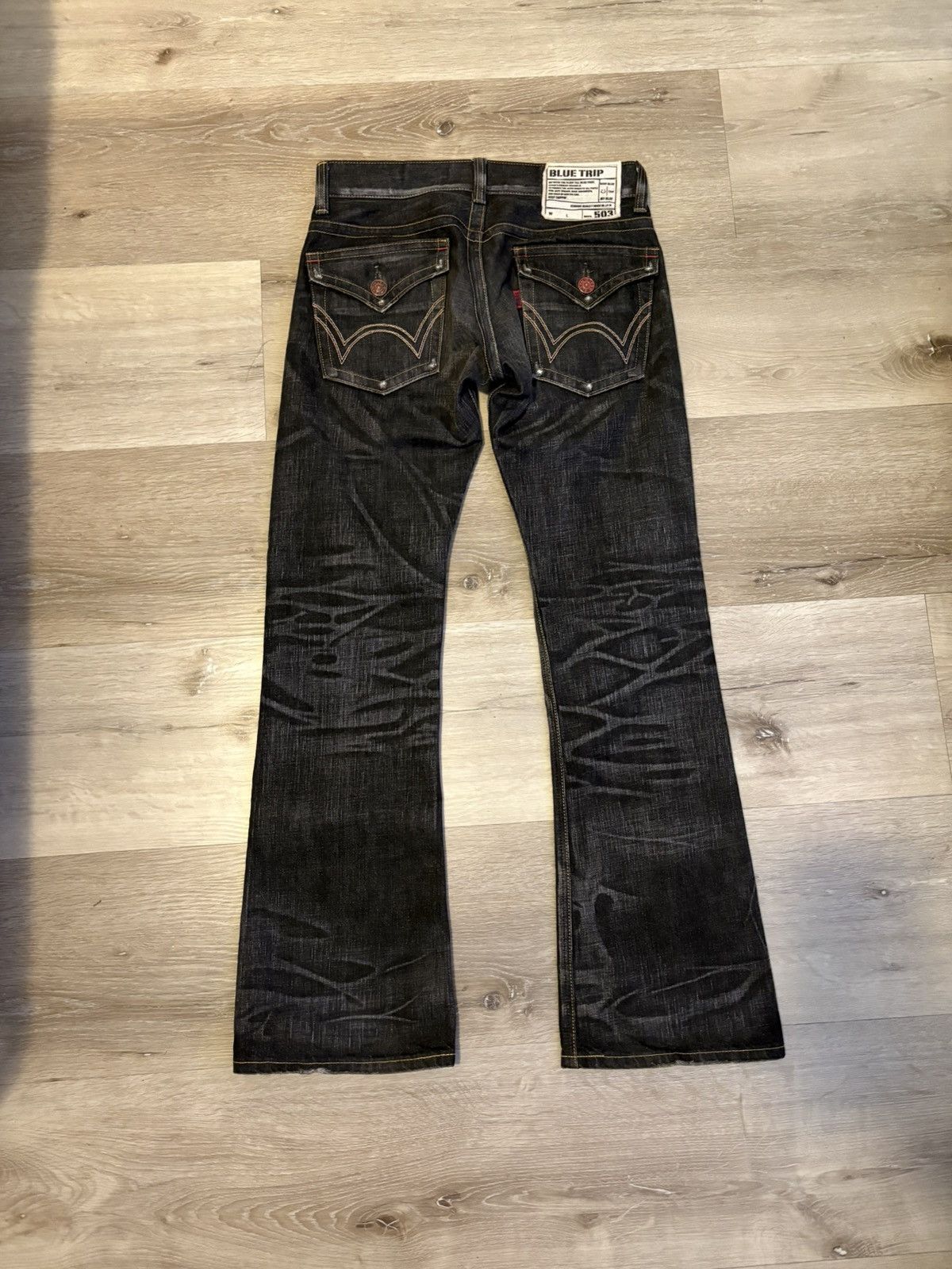 Edwin Edwin 503 Flare BLUE TRIP Black (BT5001) Bootcut Size US 31 - 1 Thumbnail