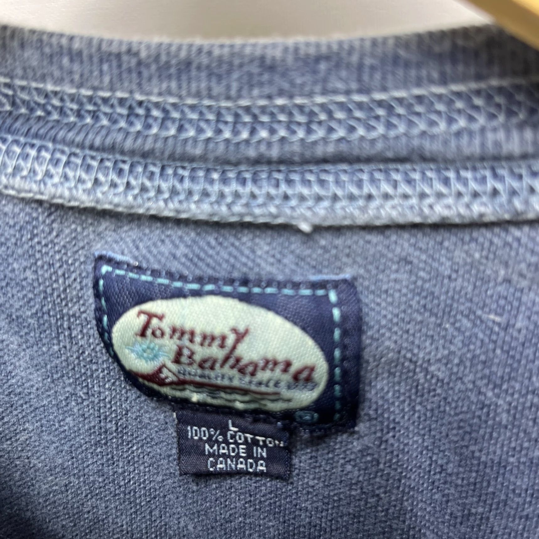 Tommy Bahama **VINTAGE 90s CANADIAN MADE Tommy Bahama Men's T-Shirt Large Blue** User: Vintage 90s Canadian Made Tommy Bahama Men's T-Shirt Large Blue Size US L / EU 52-54 / 3 - 4 Thumbnail