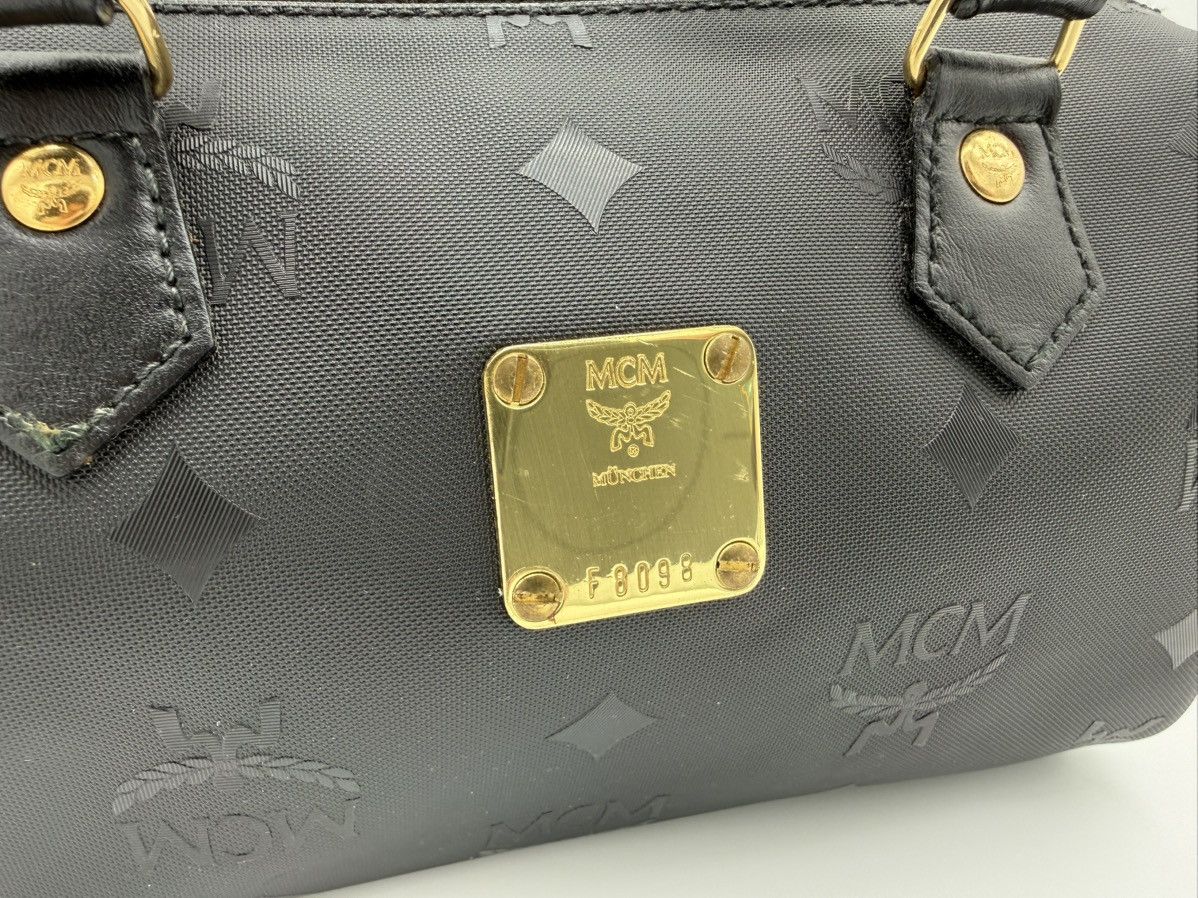MCM MCM Visetos Logogram 2-Way Hand Bag – Black Size ONE SIZE - 7 Thumbnail