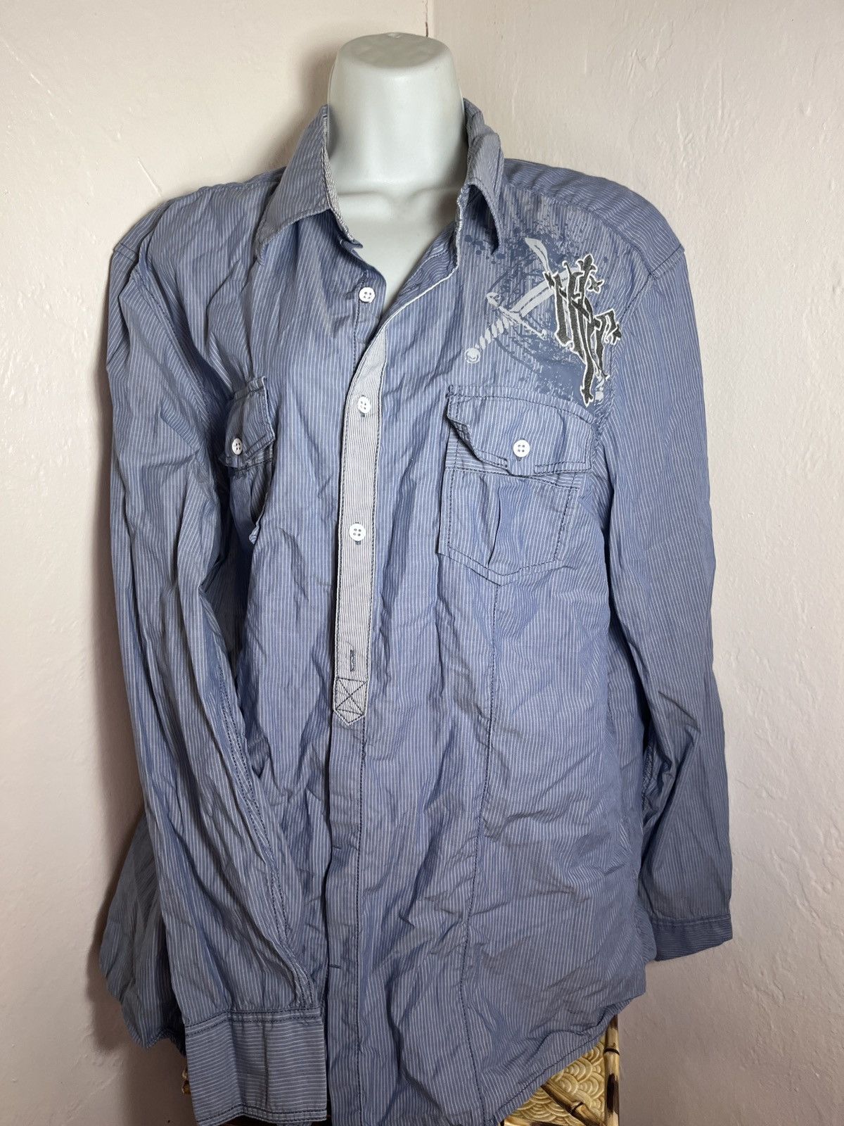 I.N.C INC button down shirt Size US XL / EU 56 / 4 - 7 Thumbnail
