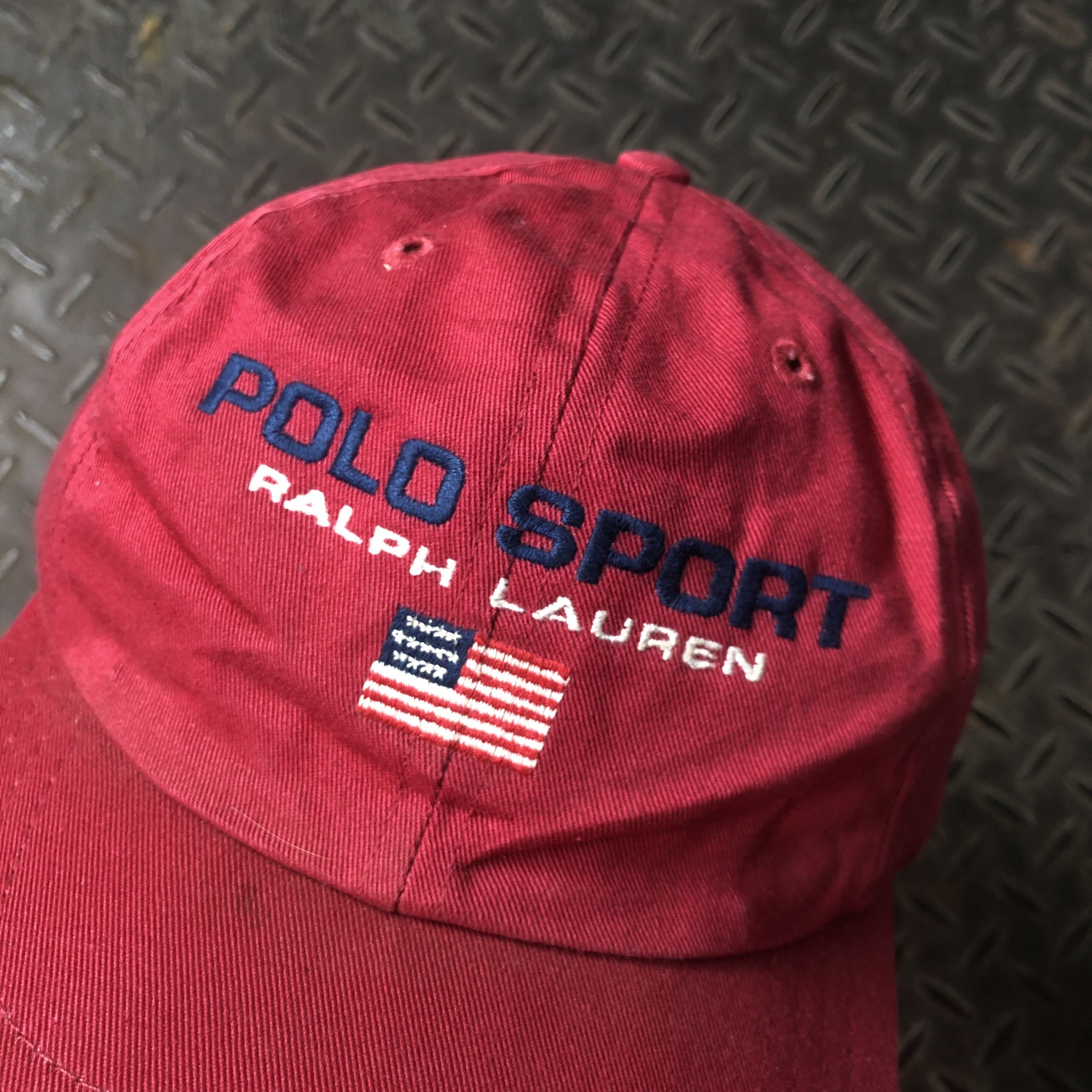 Polo Ralph Lauren 🔥RARE🔥 Vintage Polo Sport Ralph Lauren USA Hat Size ONE SIZE - 3 Thumbnail