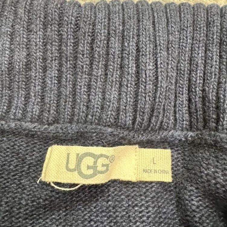 Vintage VINTAGE UGG Australia Sweater Womens Large Pullover Knit Wool Blend Navy Blue Fall Winter Size L / US 10 / IT 46 - 6 Thumbnail